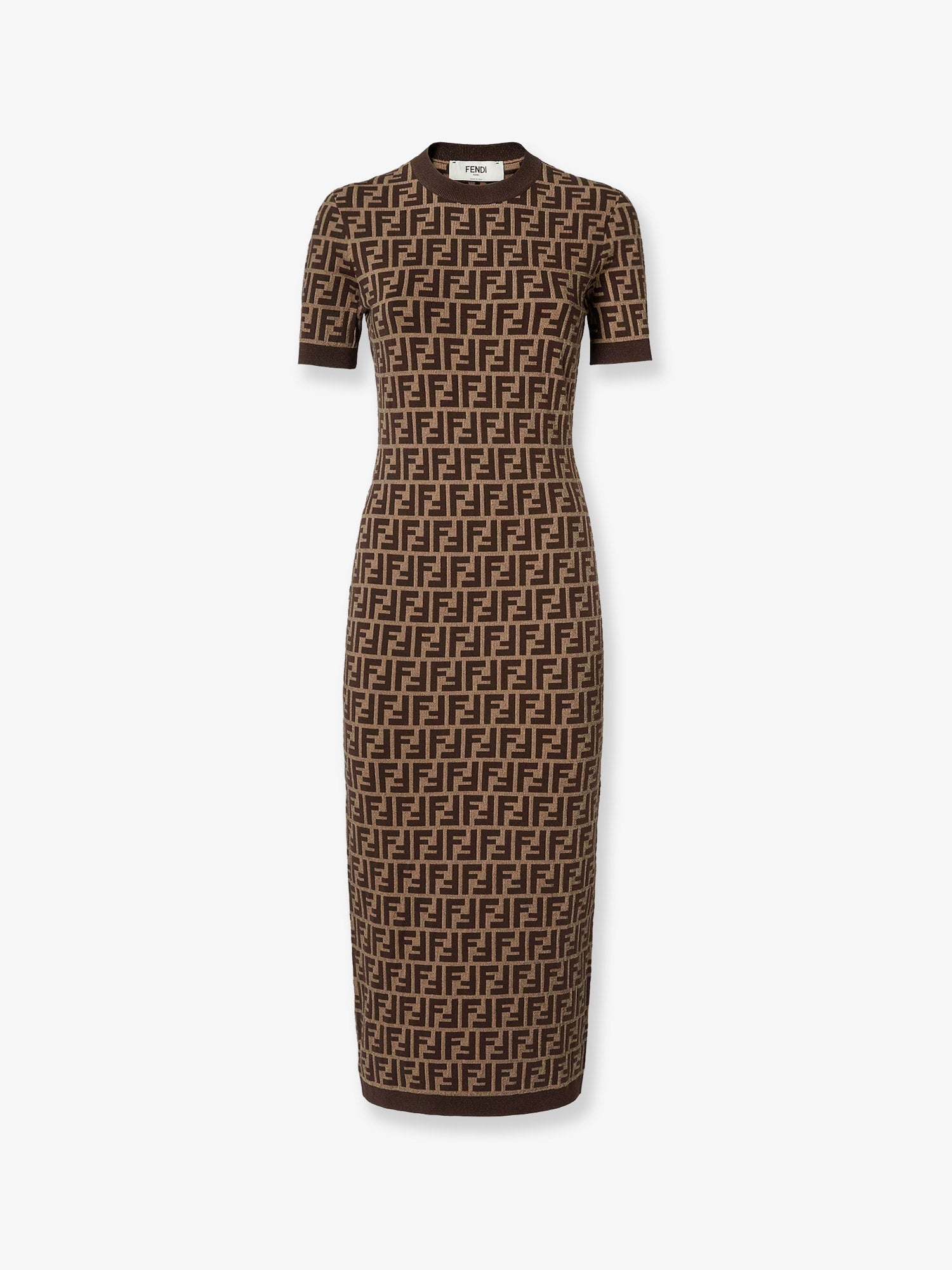 Fendi Ff Cotton Blend Dress