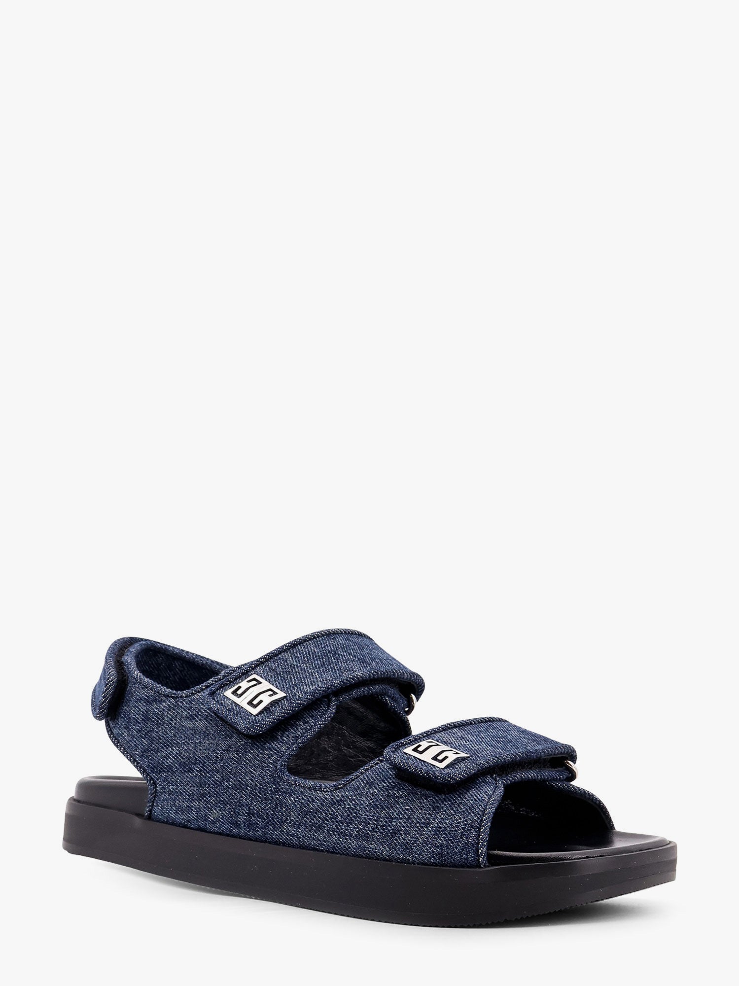 Givenchy Strap Flat Denim Sandals