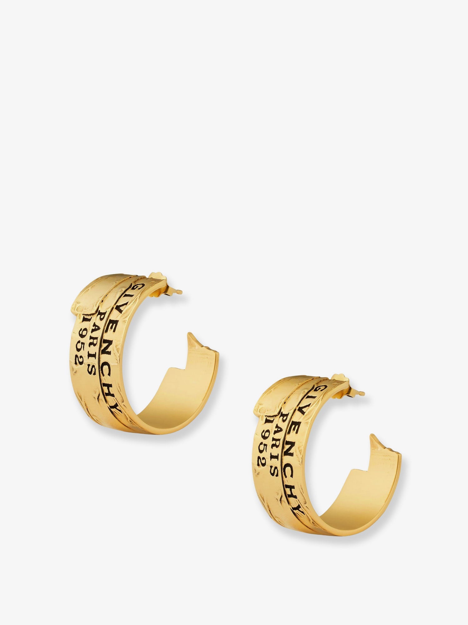 Givenchy Givenchy Tape Metal Earrings With Gold Finishes