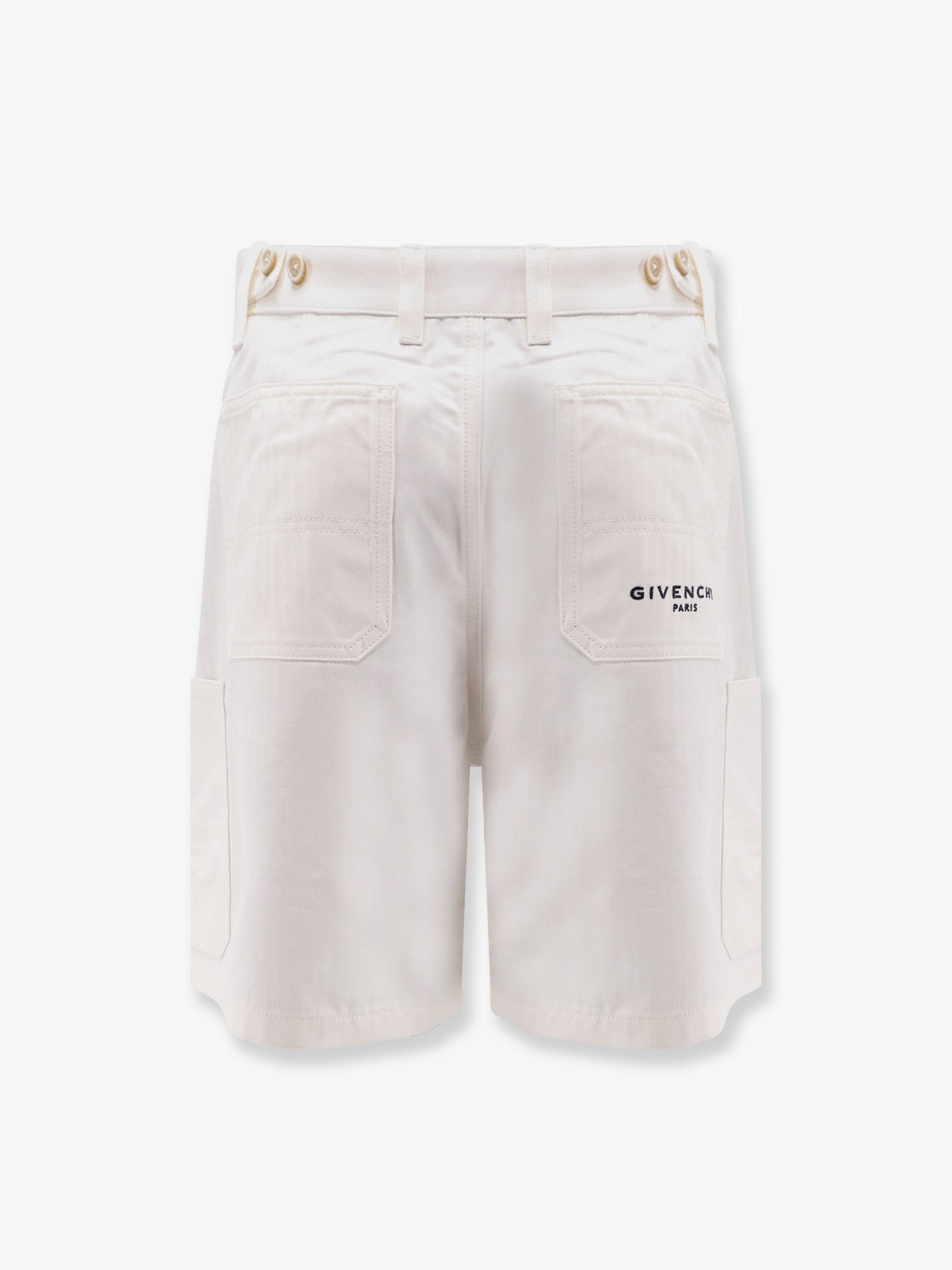 Givenchy Cotton Bermuda Shorts With Logo Embroidery