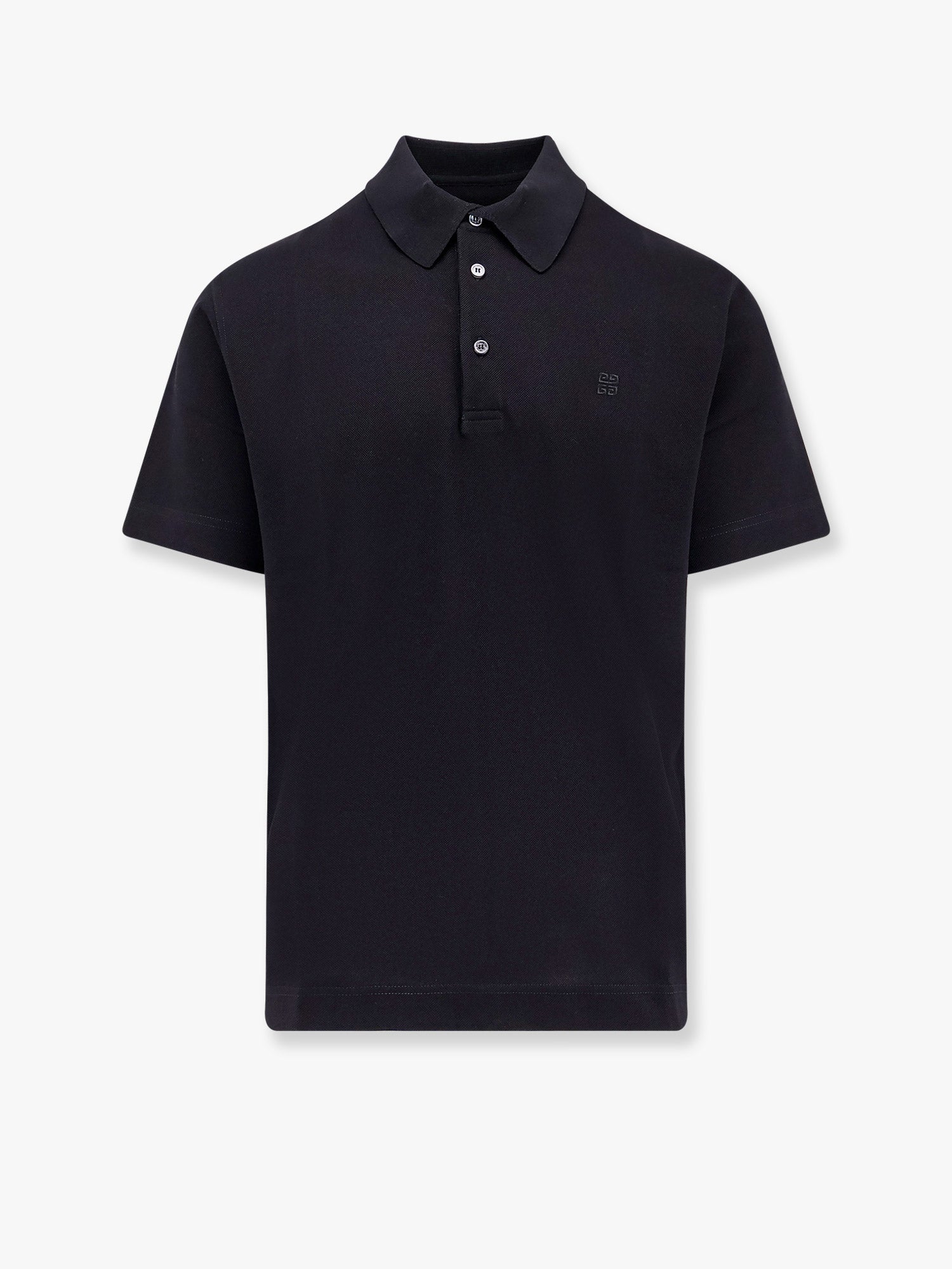 Givenchy Piqué Cotton Polo Shirt With 4g Embroidery