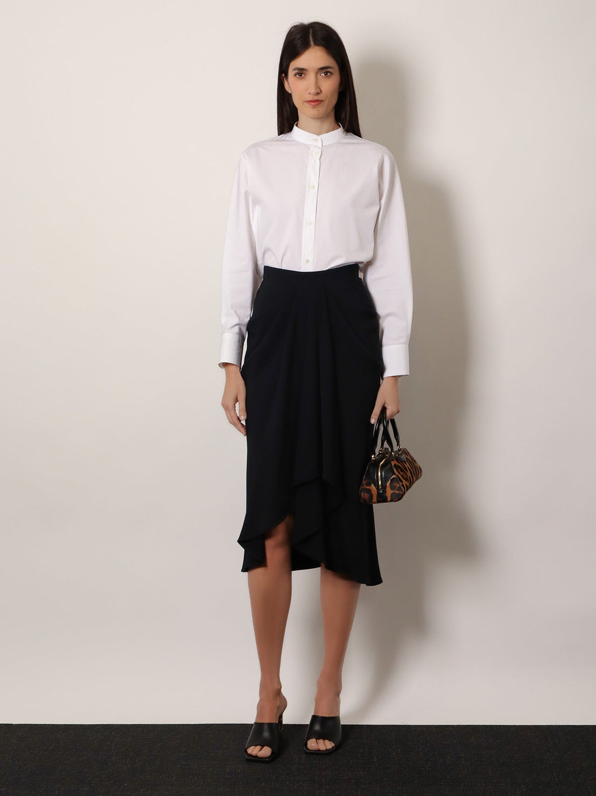 Givenchy Draped Midi Skirt