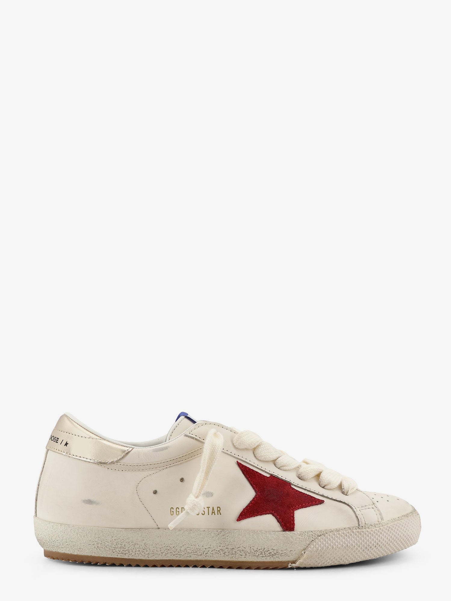 Golden Goose Super Star Leather Sneakers With Iconic Side Logo