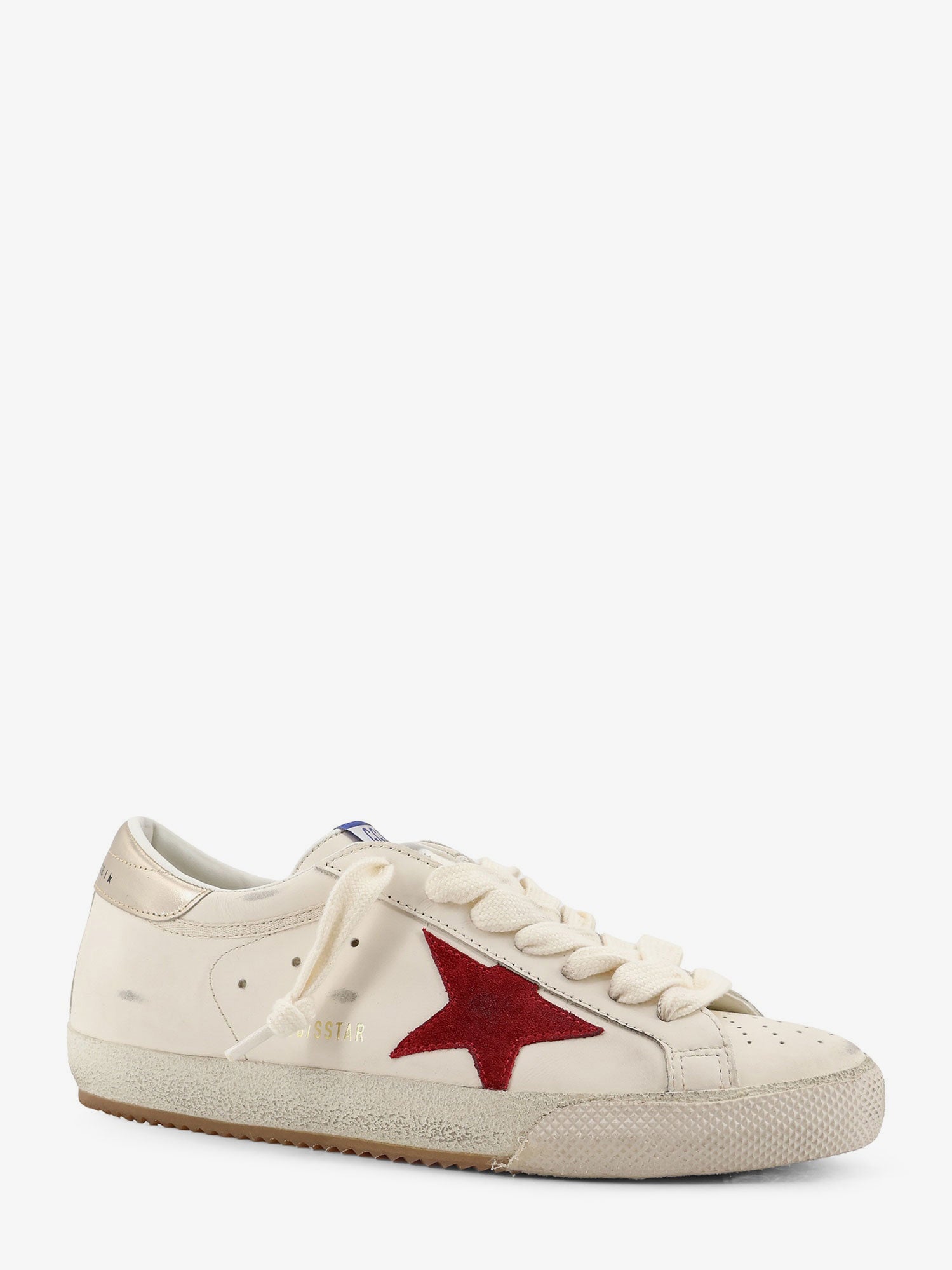 Golden Goose Super Star Leather Sneakers With Iconic Side Logo