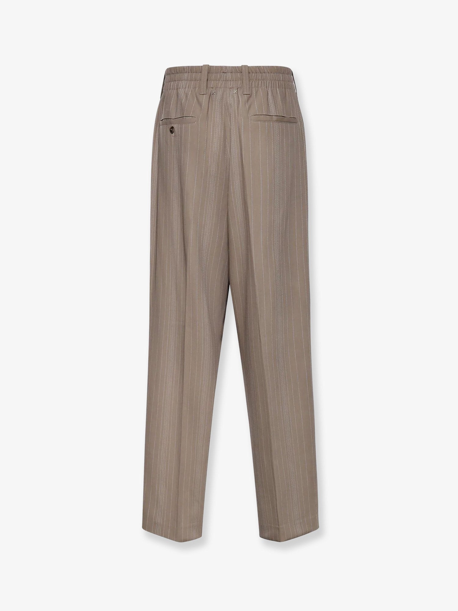 Golden Goose Wool Blend Trousers With Pinstripe Pattern