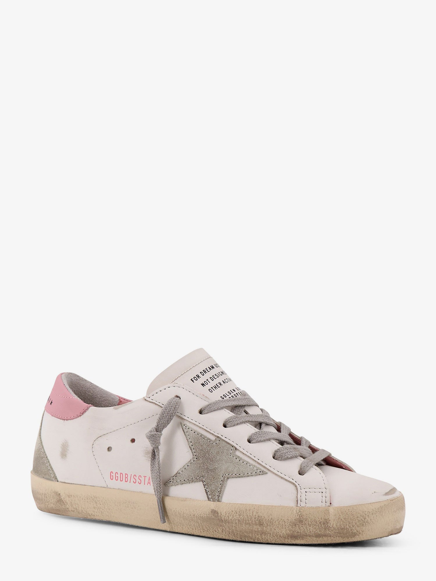 Golden Goose Super Star Leather Sneakers With Side Logo