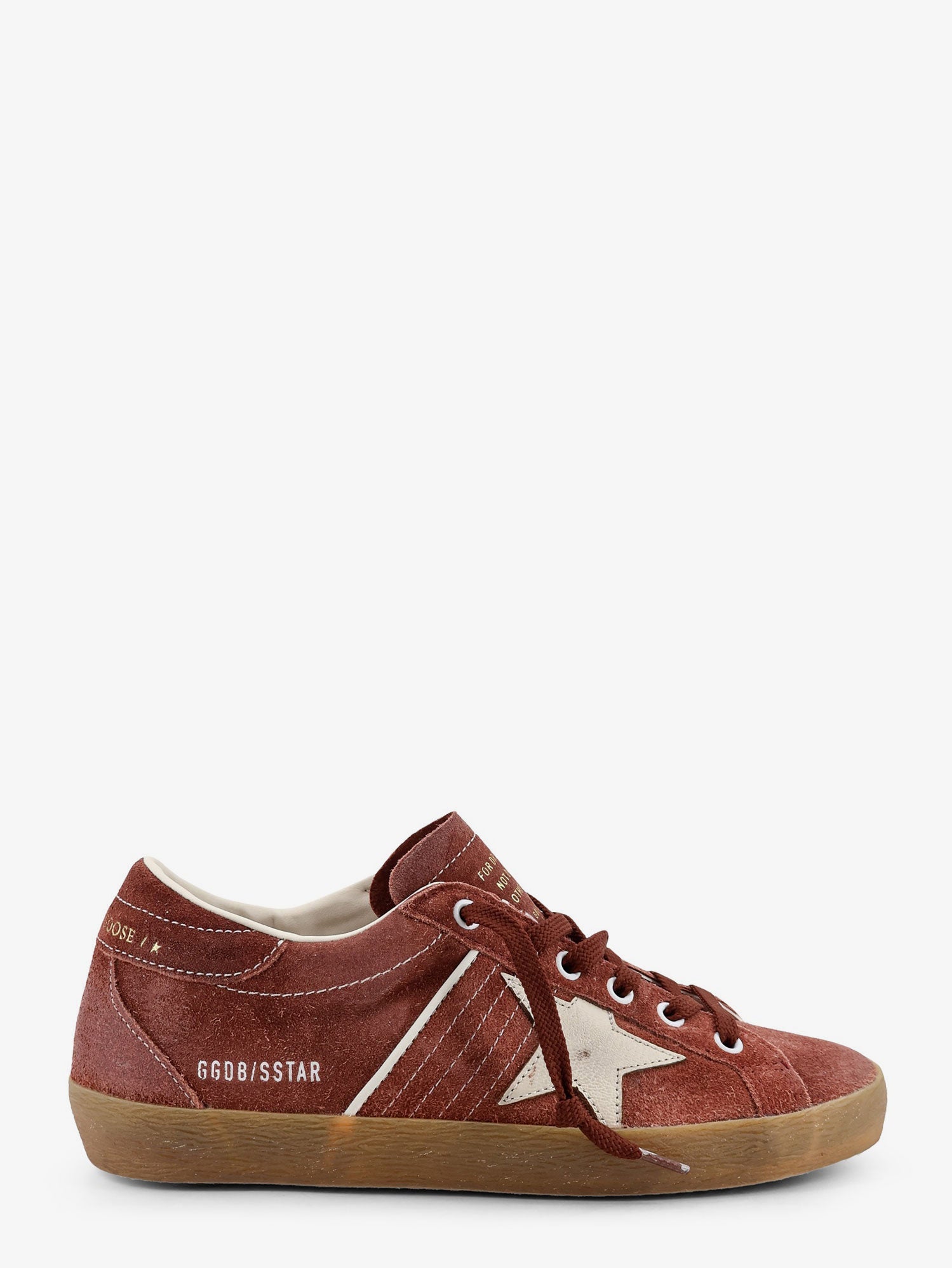 Golden Goose Super Star Suede Sneakers With Logo On The Side