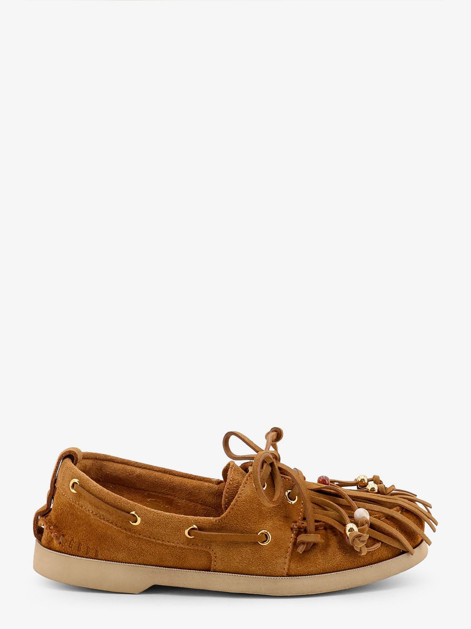 Golden Goose Cruise With Fringes Suede Loafers