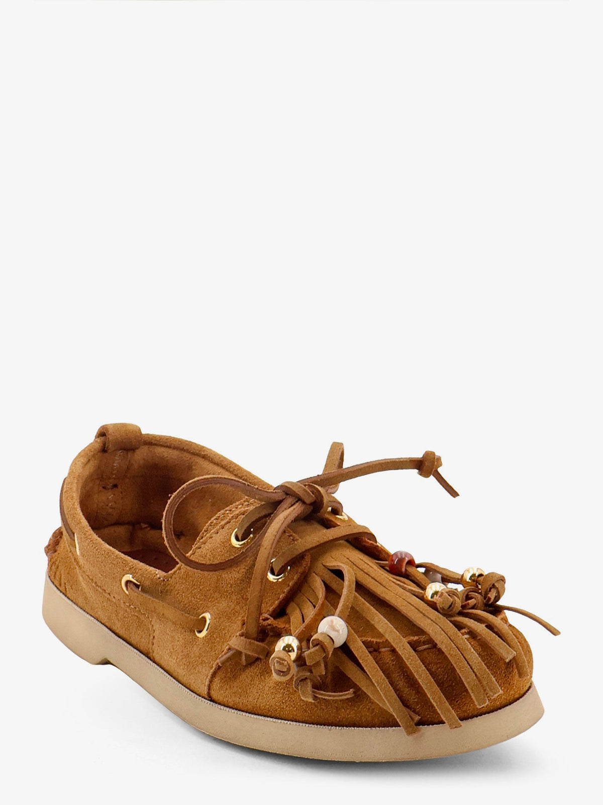 Golden Goose Cruise With Fringes Suede Loafers