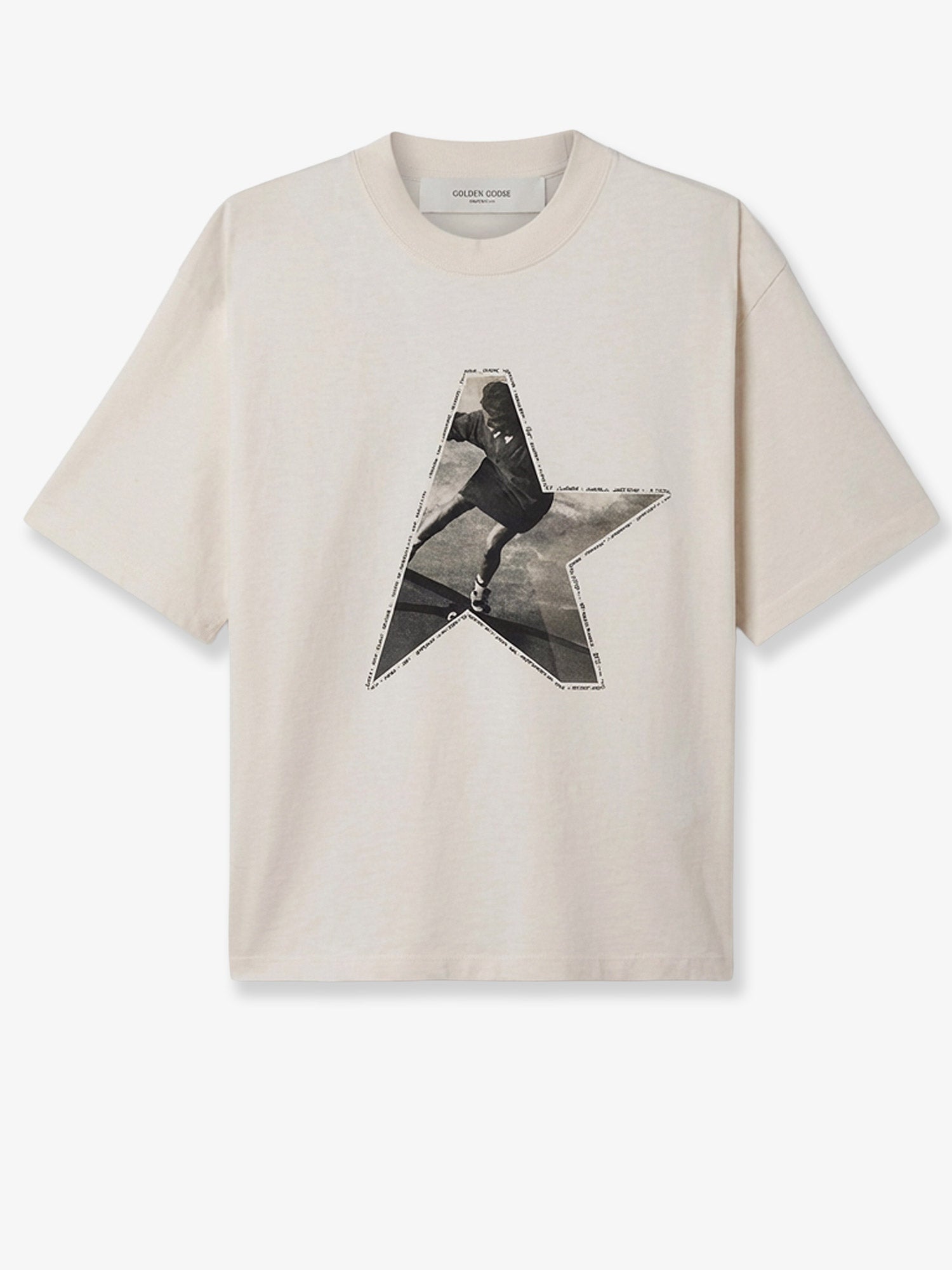 Golden Goose Cotton T-shirt With Print On The Front