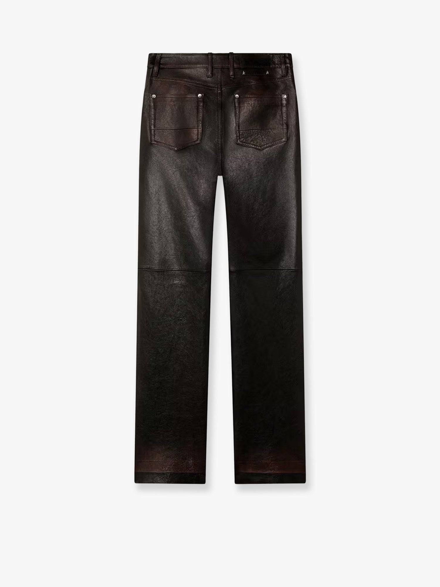 Golden Goose Peg Leather Trousers