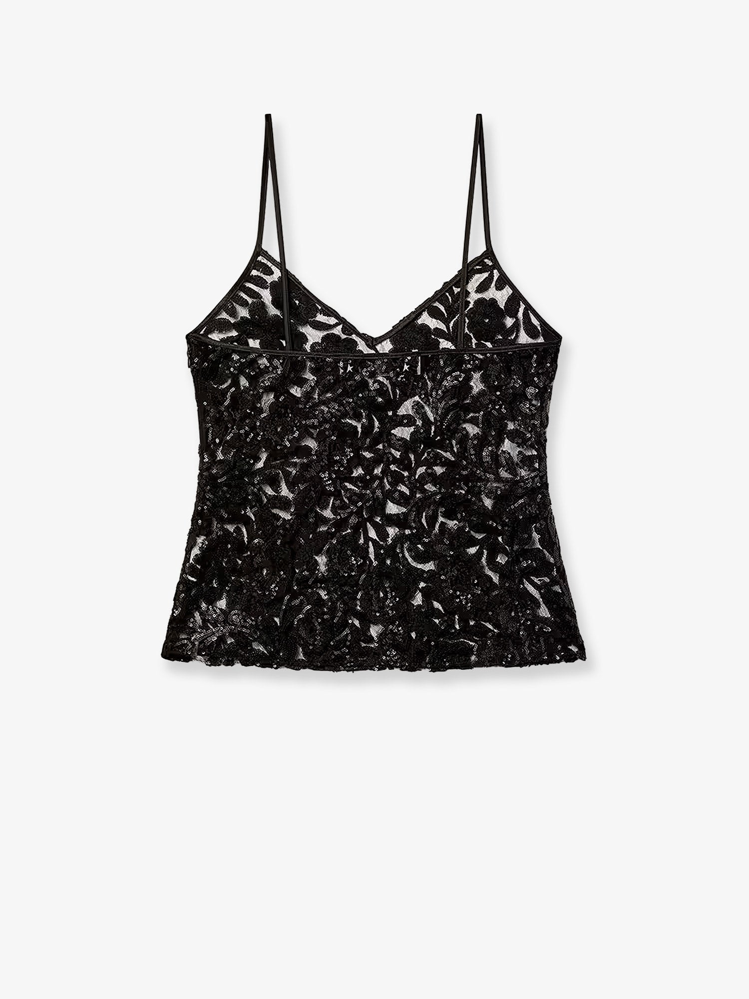Golden Goose Tulle Top With Sequins Embroidery