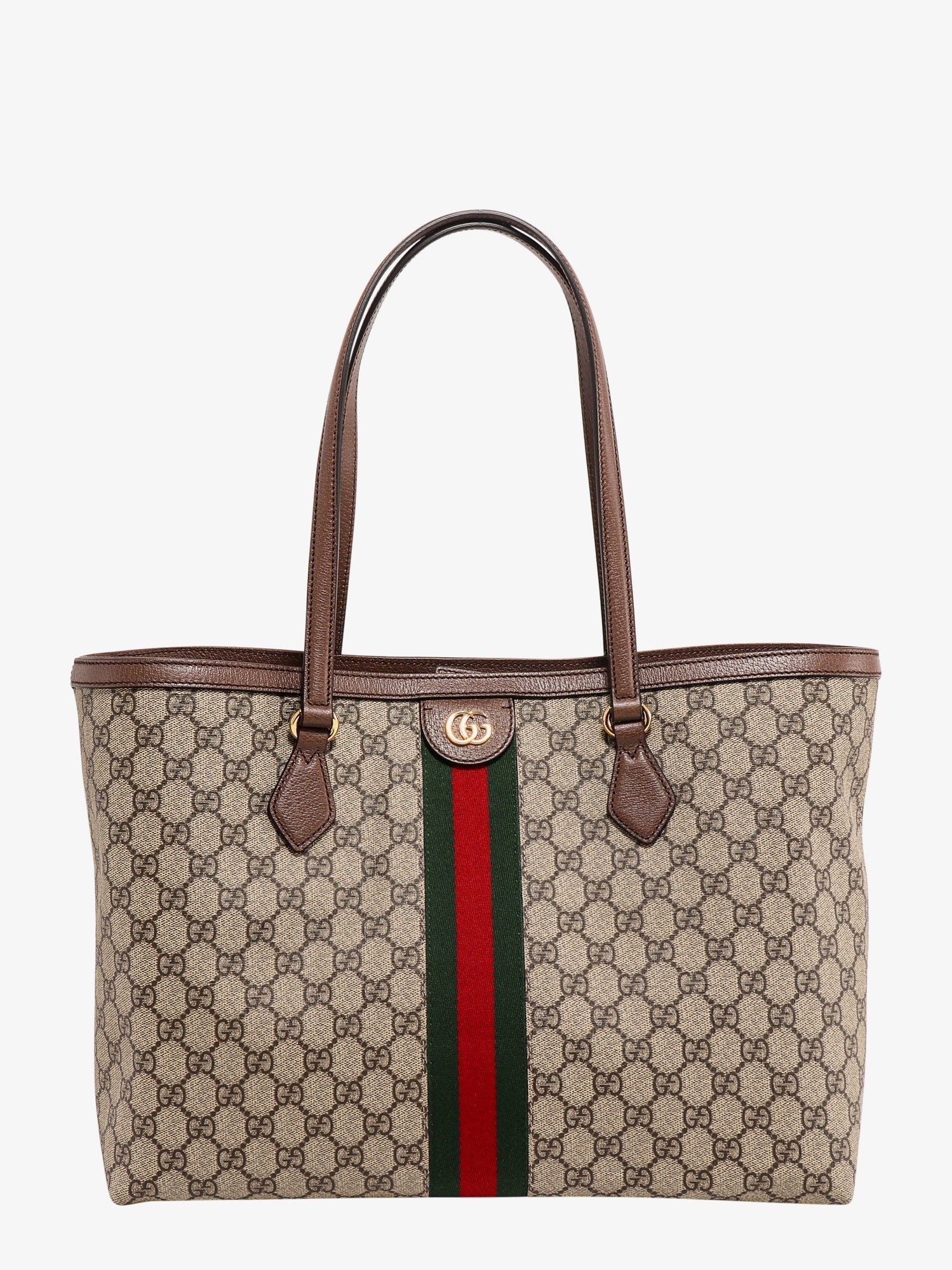 Gucci Coated Canvas Ophidia Shopping Bag With Supreme Gg Fabric