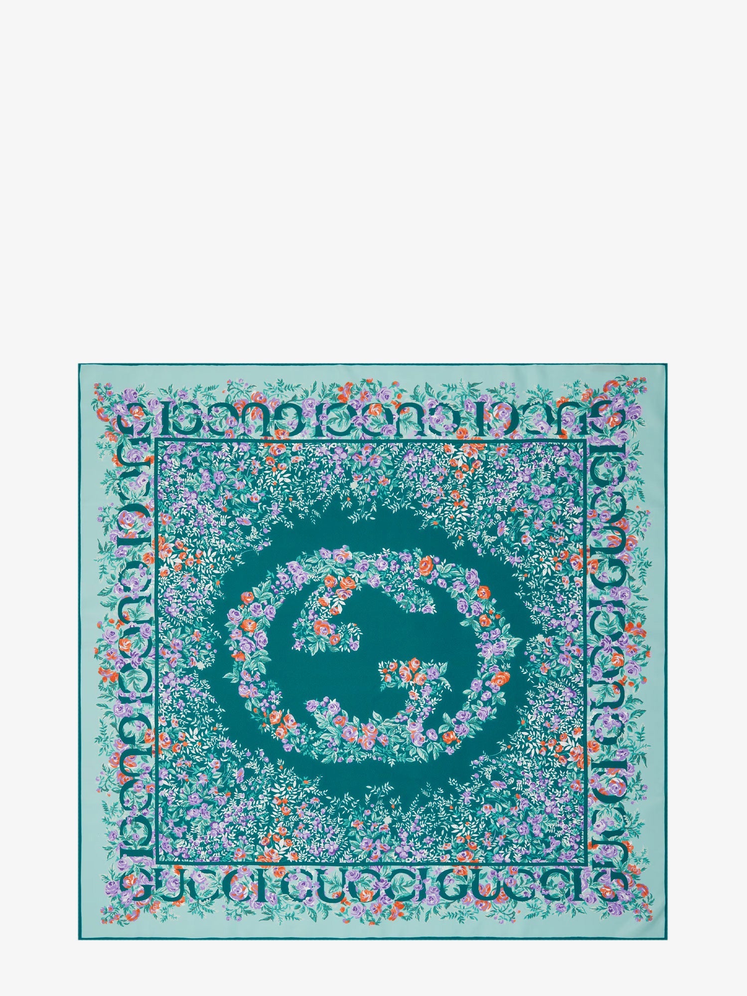 Gucci Gg Rose Silk Foulard