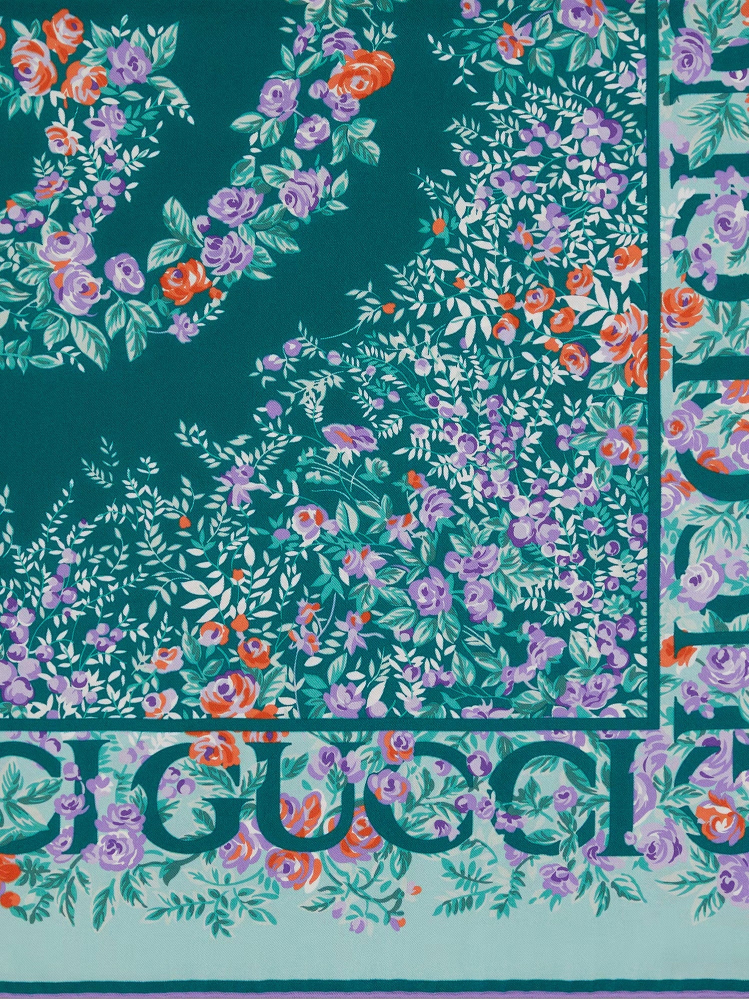 Gucci Gg Rose Silk Foulard