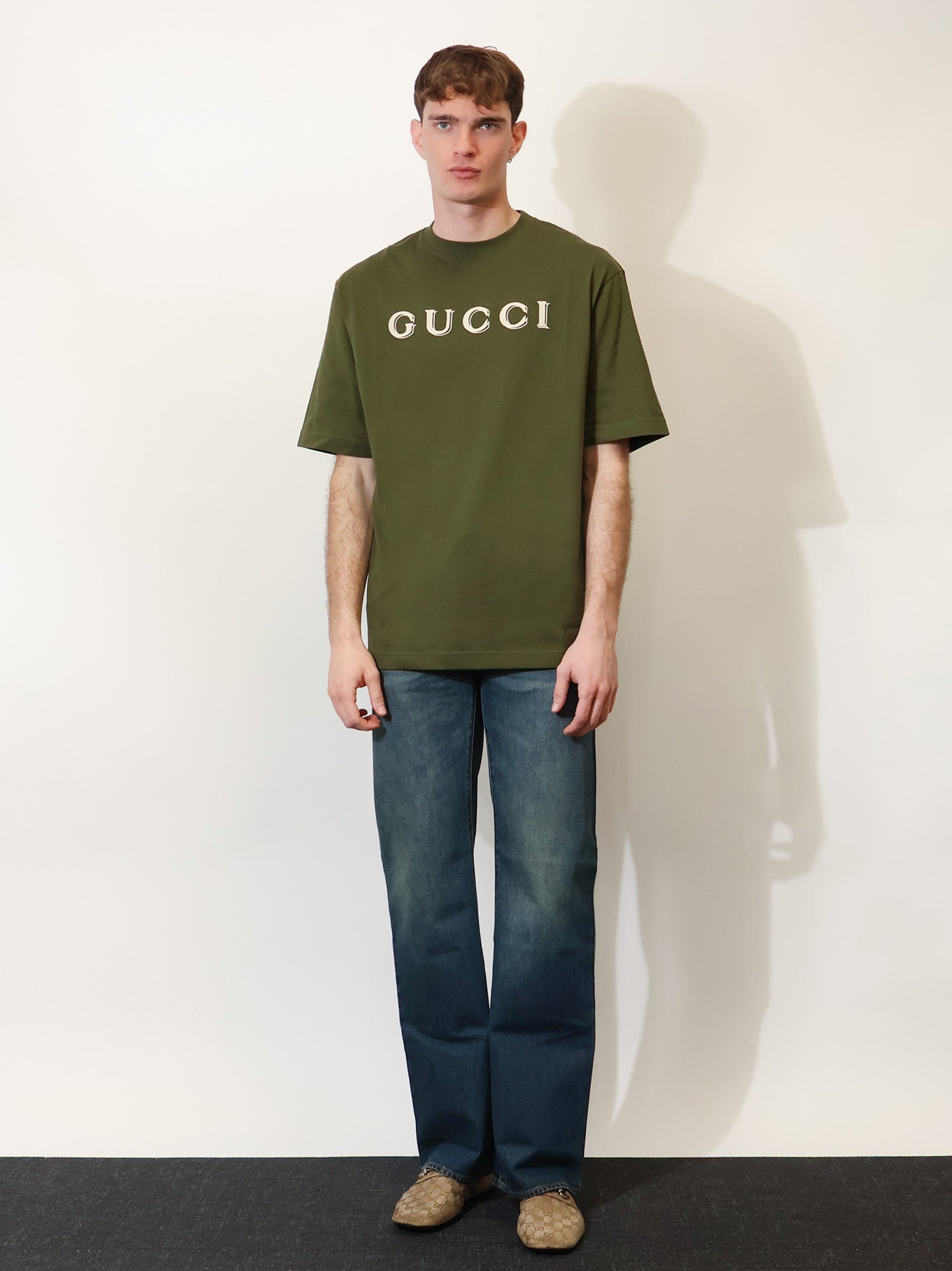 Gucci Cotton T-shirt With Gucci Embroidery On The Front