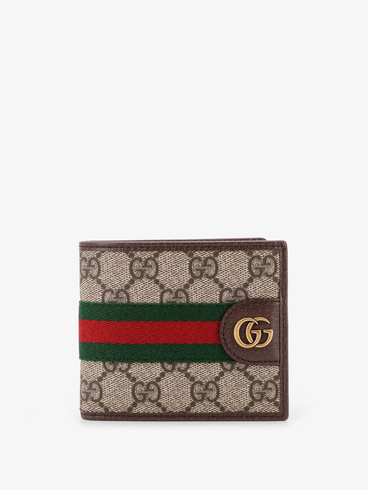 Gucci Coated Canvas Wallet With Gg Motif