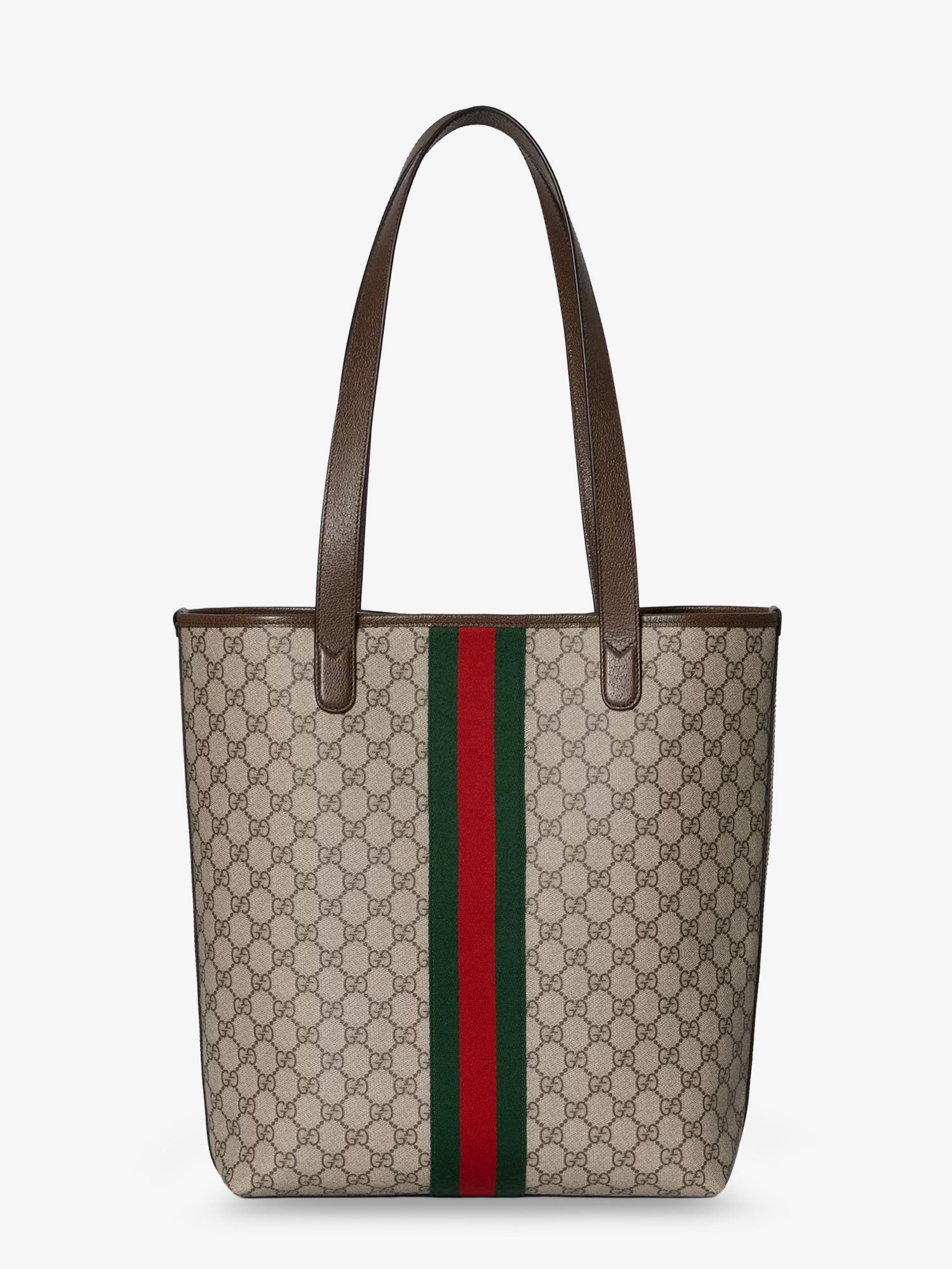 Gucci Gg Monogram Fabric Ophidia Shopping Bag
