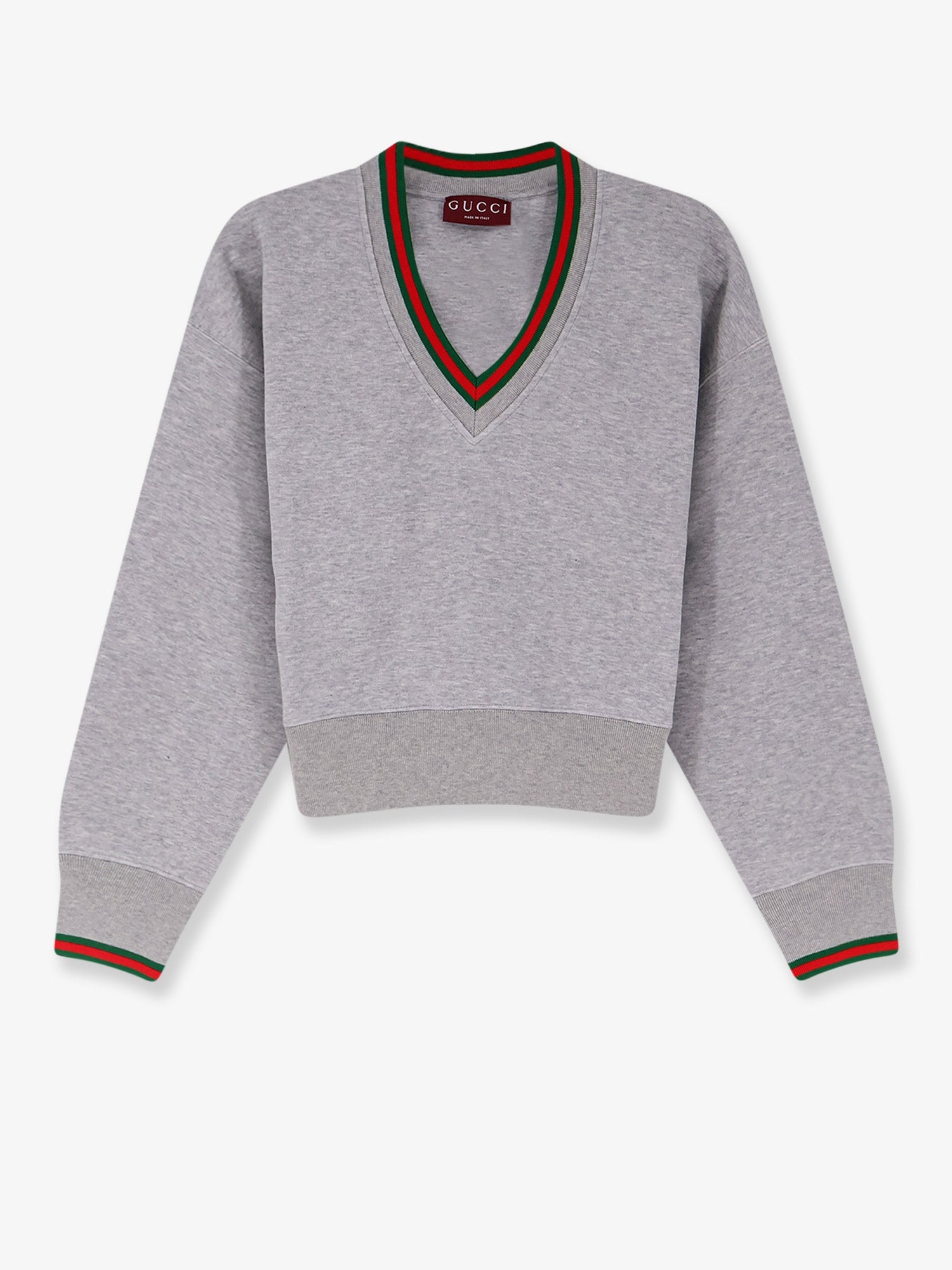 Gucci Cotton Sweatshirt With Web Detail