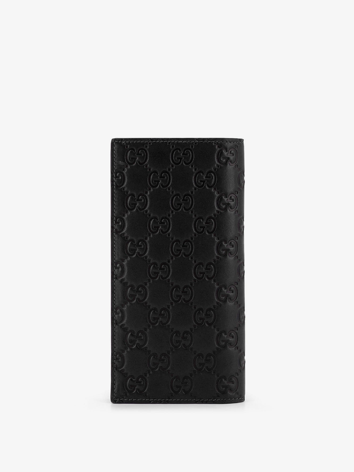 Gucci Gg Emblem Leather Wallet With Embossed Gg Motif