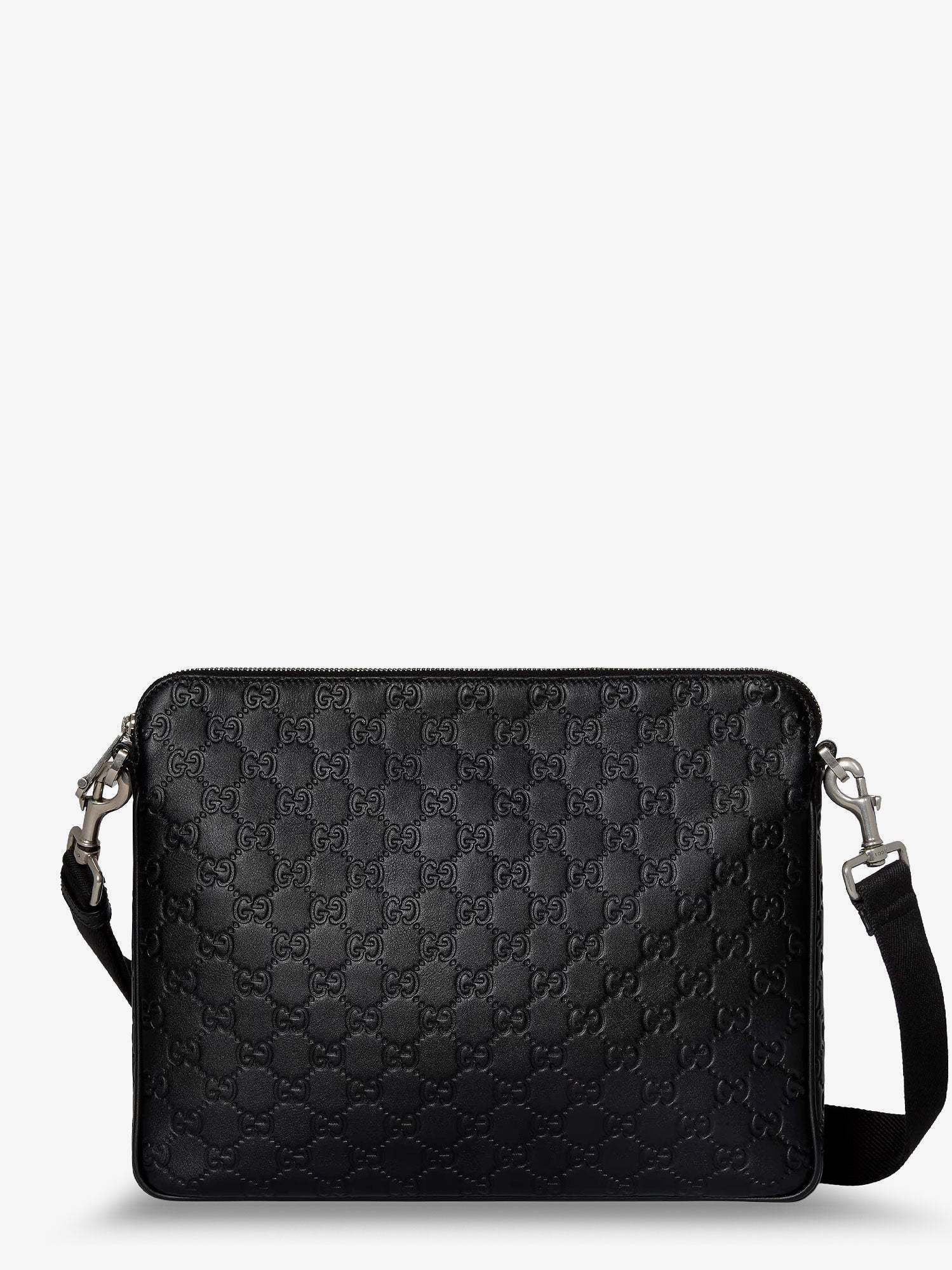 Gucci Gg Emblem Leather Crossbody Bag