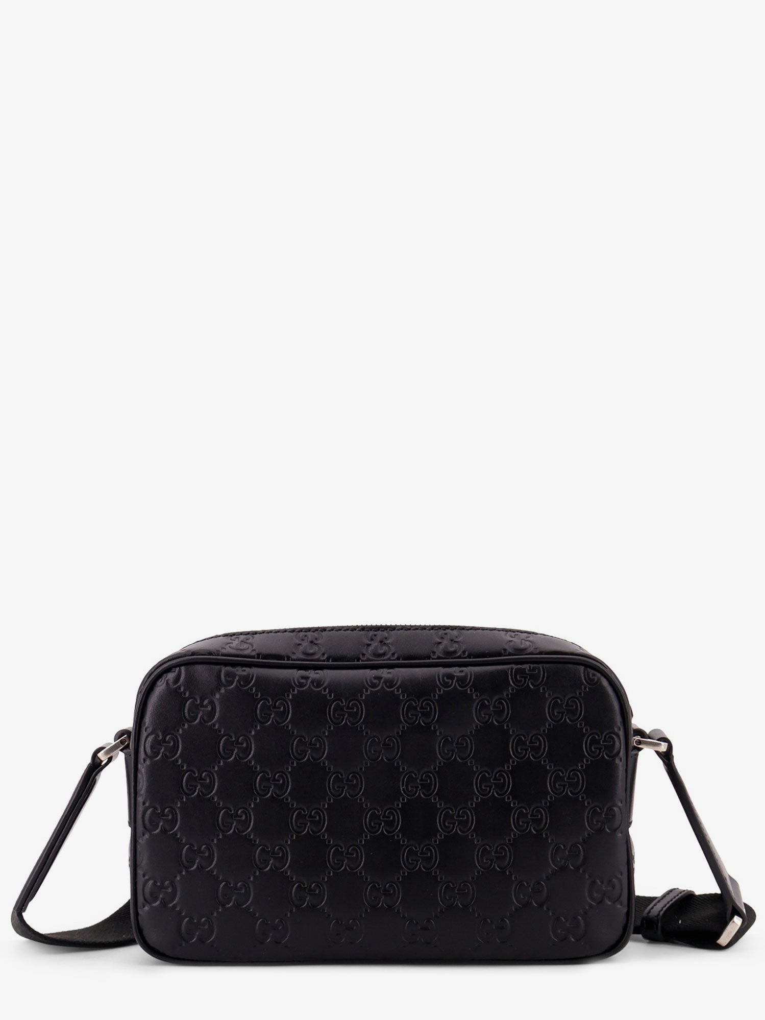 Gucci Gg Emblem Leather Crossbody Bag