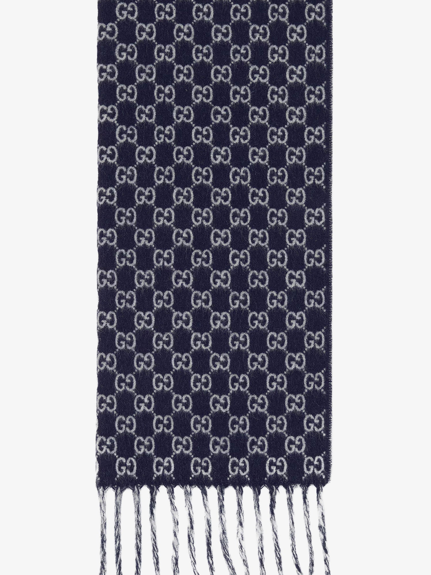 Gucci Wgg Wool And Cashmere Scarf