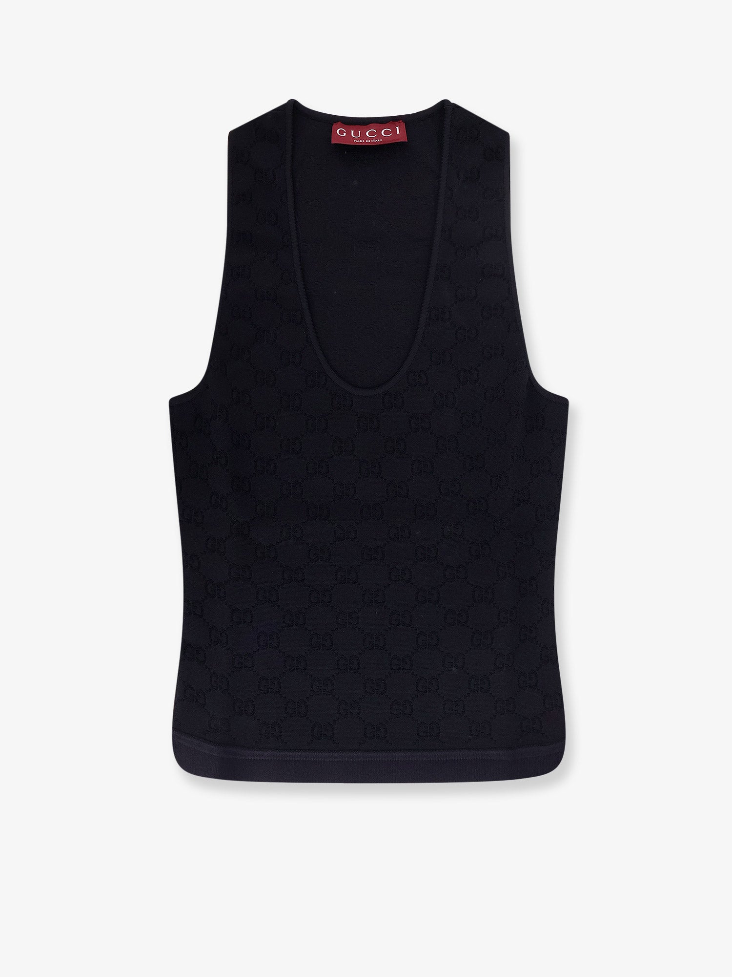 Gucci Viscose Blend Top With All-over Gg Motif