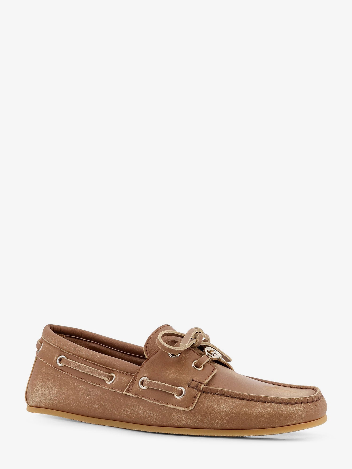 Gucci Suede Loafers With A Faded Effect