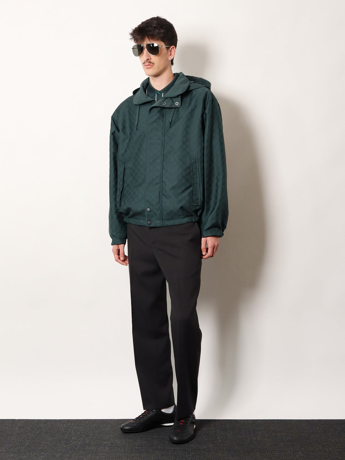 Gucci Wool Trousers With Gucci Detail