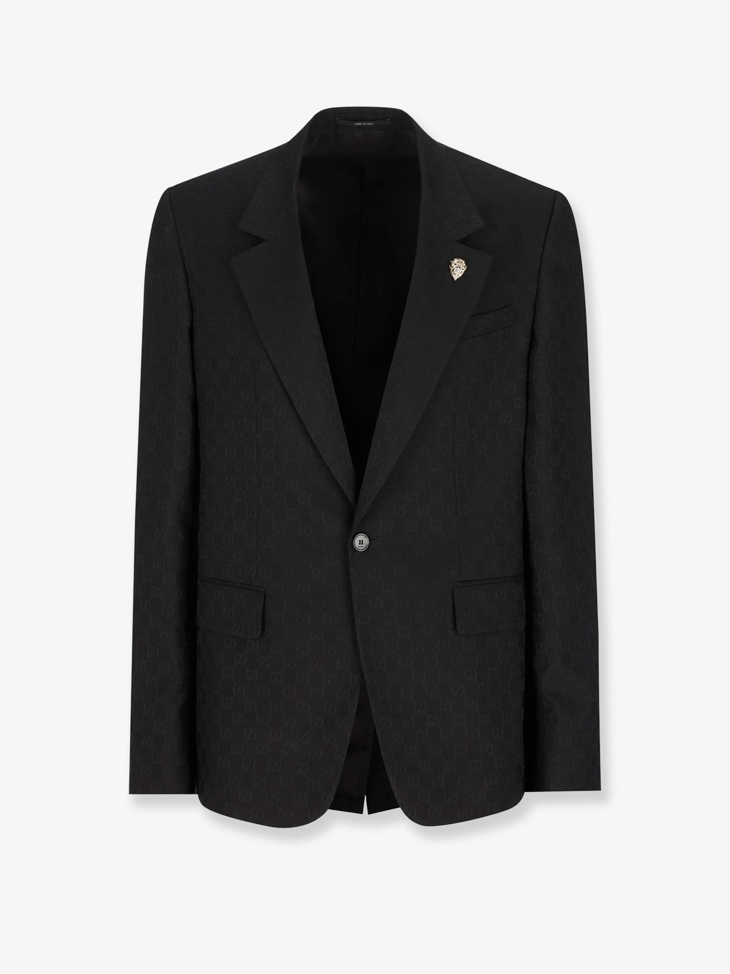 Gucci Gg Wool Blend Single-breasted Blazer