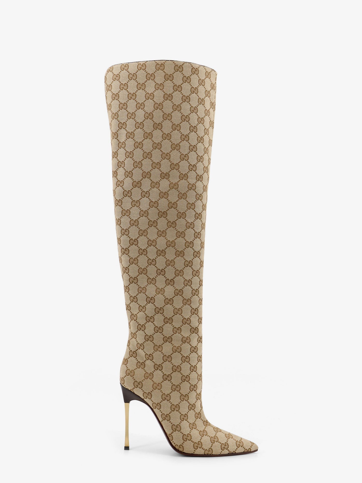 Gucci Gg Fabric Cuissardes Boots