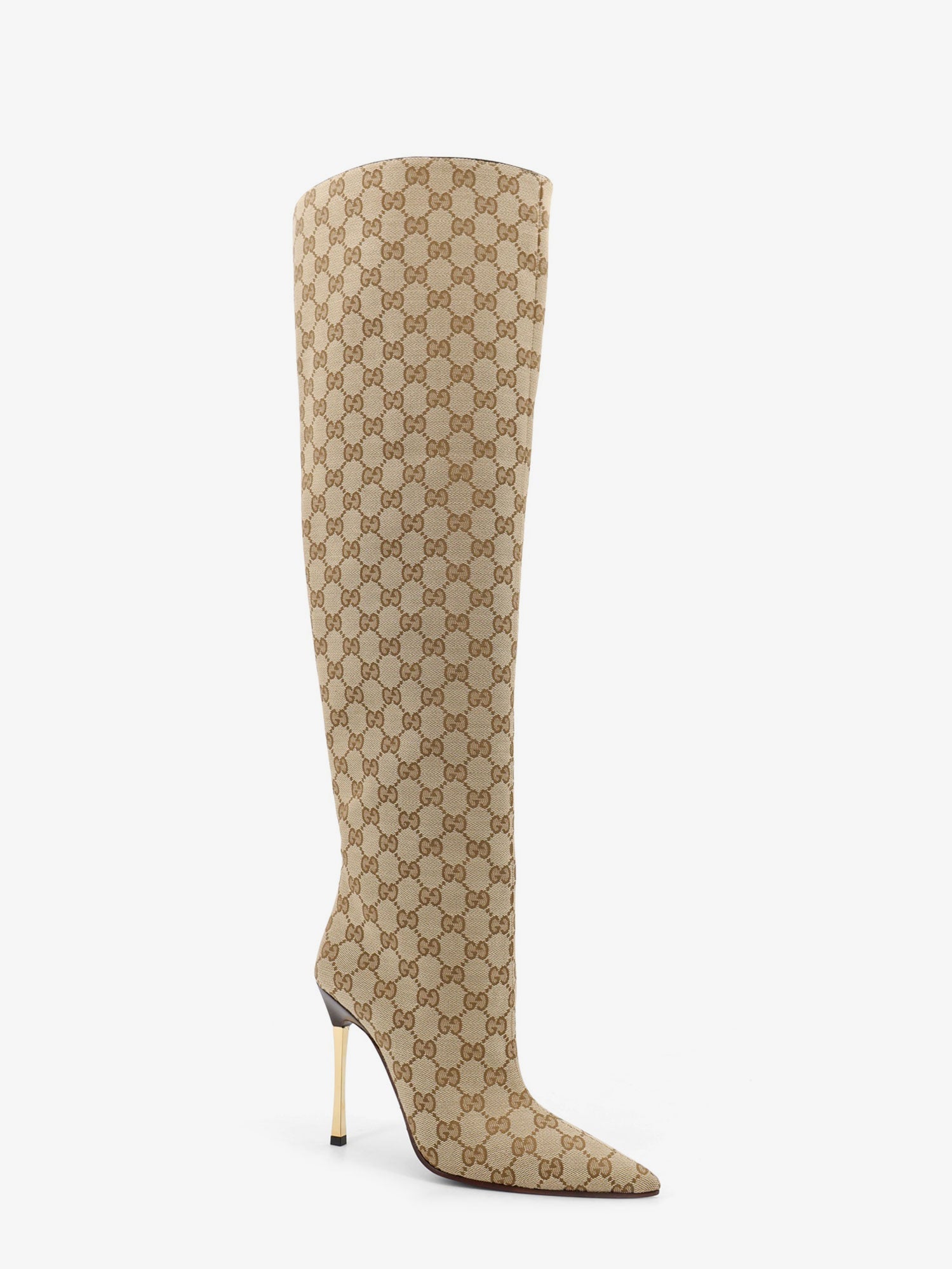 Gucci Gg Fabric Cuissardes Boots
