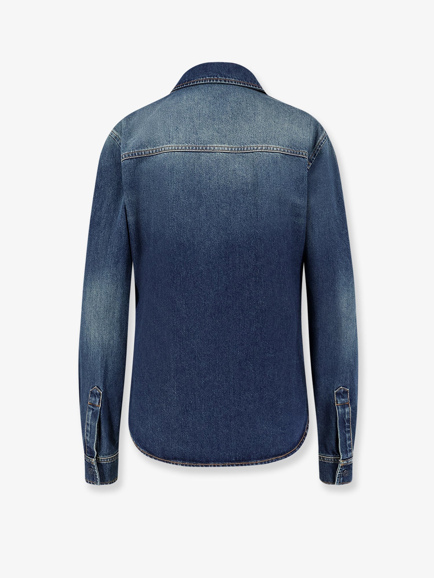 Gucci Denim Shirt With Embroidery