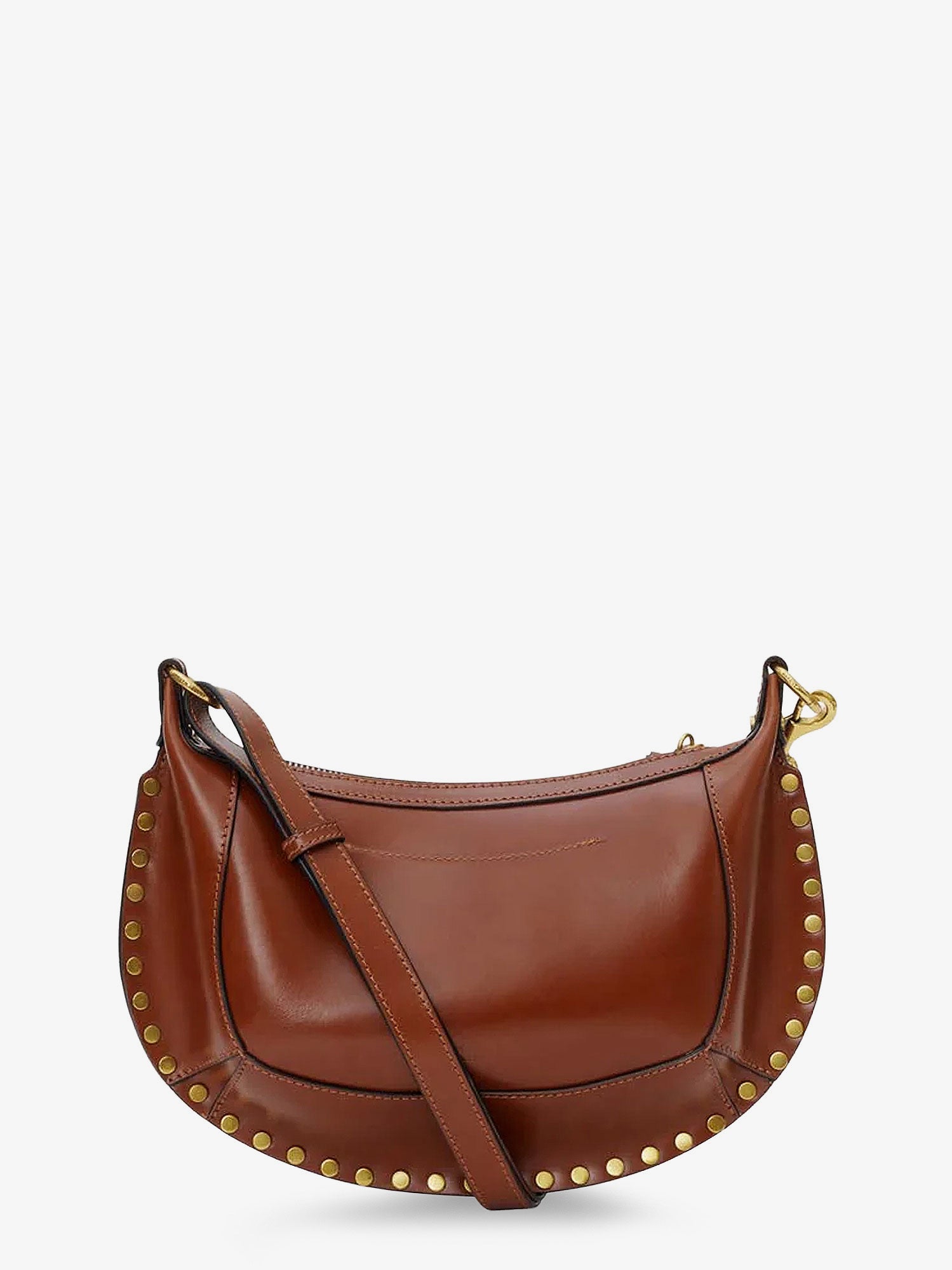 Isabel Marant Oskan Moon Leather Crossbody Bag