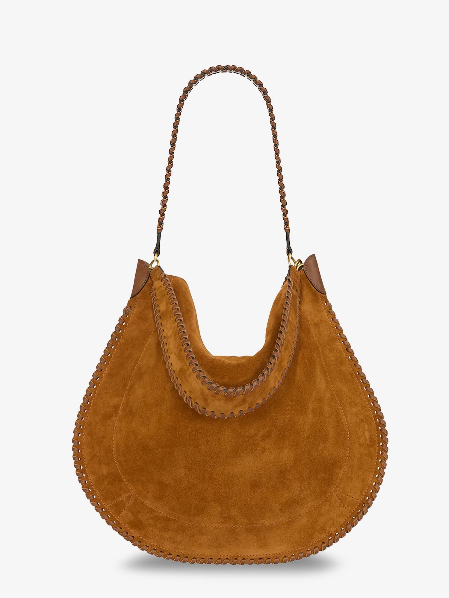 Isabel Marant Oskan Hobo Folk Suede Shoulder Bag