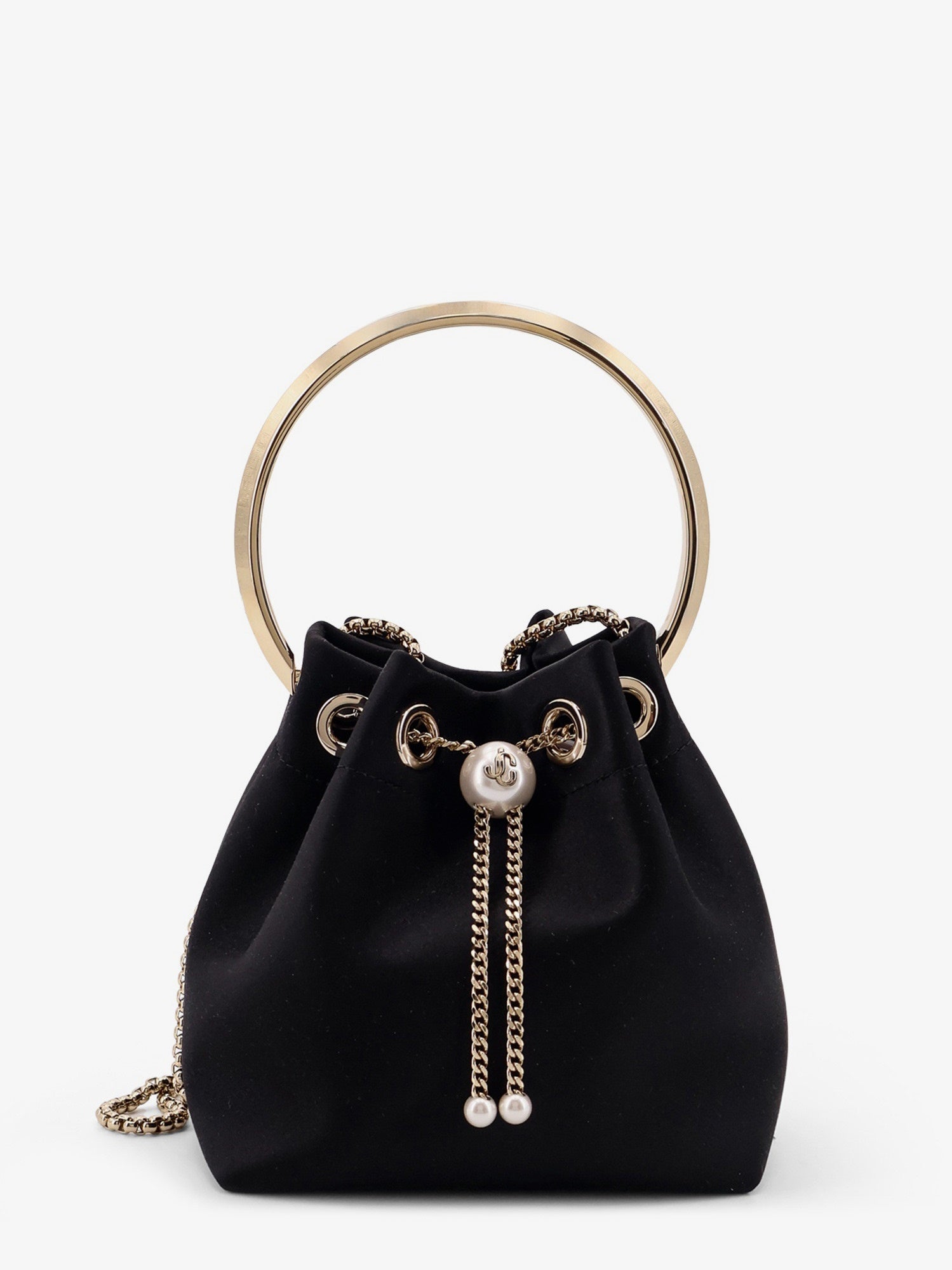Jimmy Choo Bon Bon Satin Bucket Bag