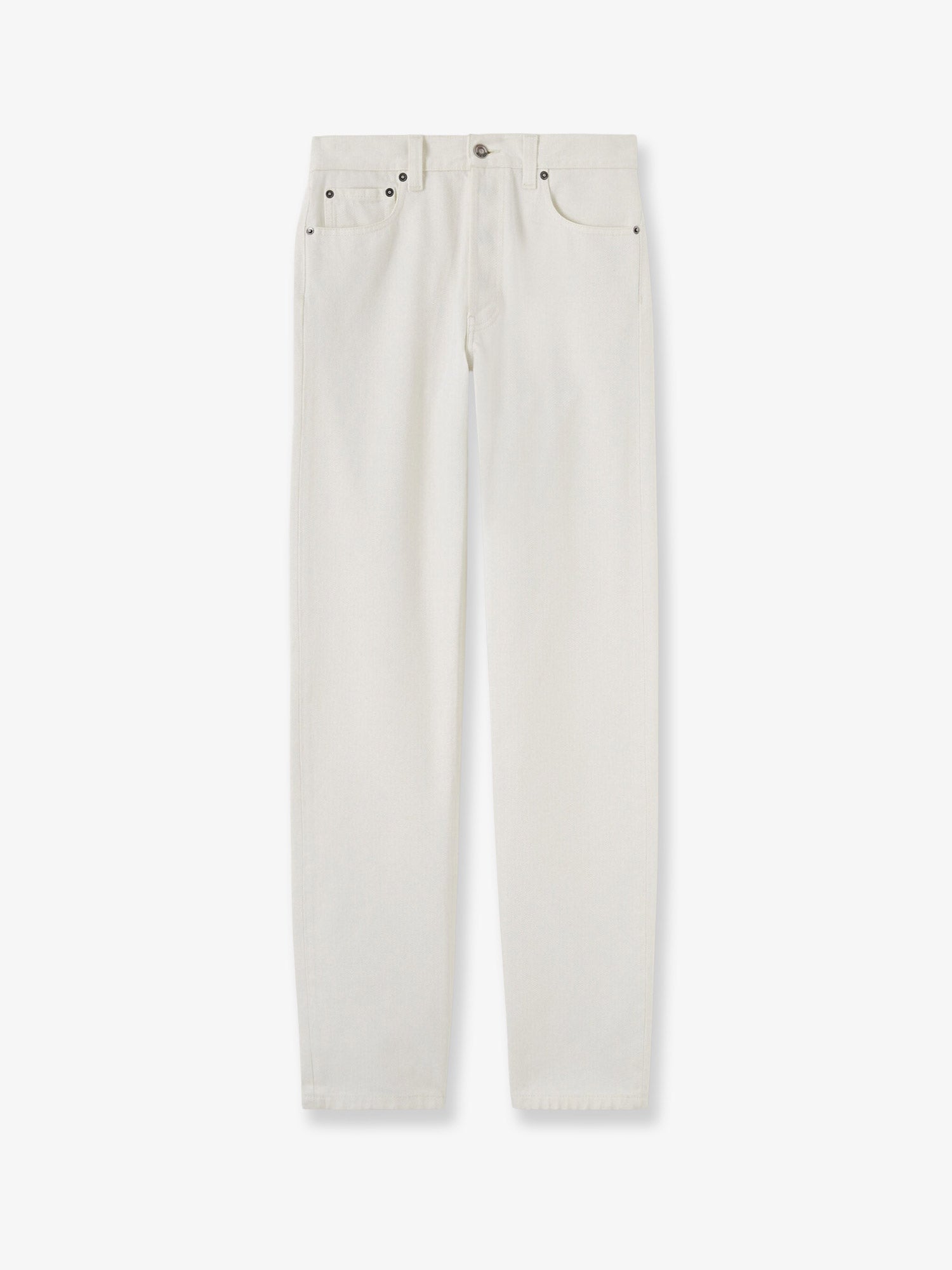 Loro Piana Sade White Denim Trousers