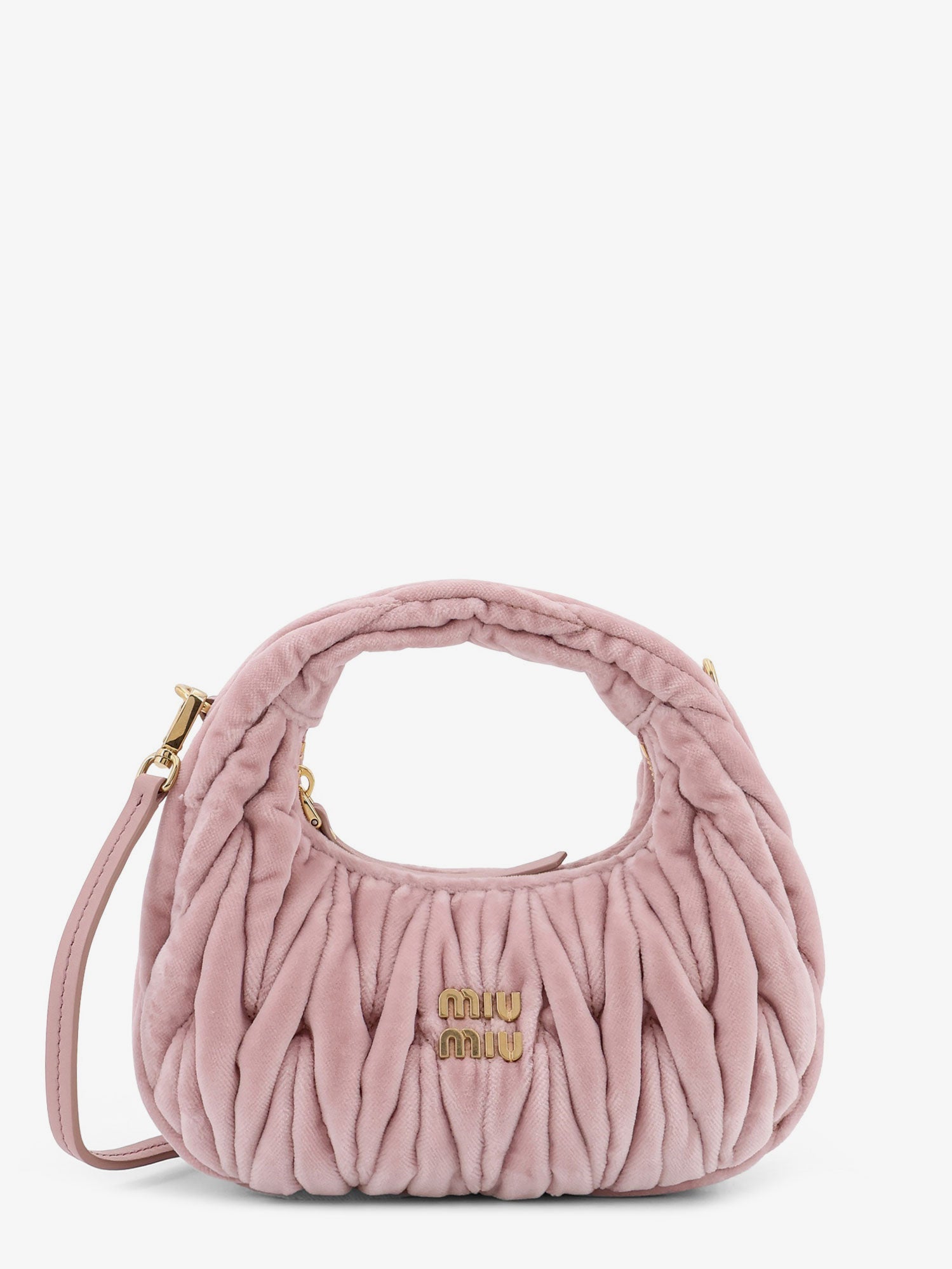 Miu Miu Wander Matelassé Velvet Mini Crossbody Bag