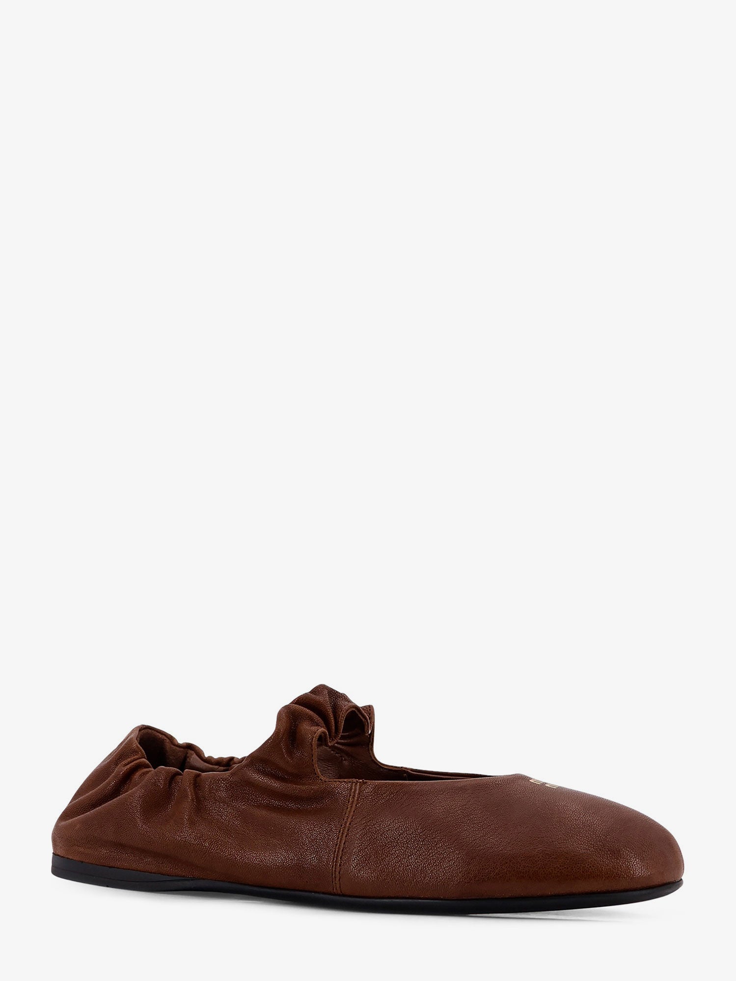 Miu Miu Ruches Leather Ballerinas