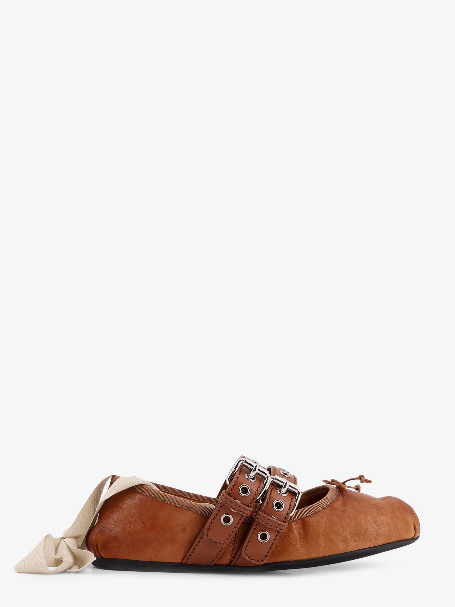 Miu Miu Leather Ballerinas