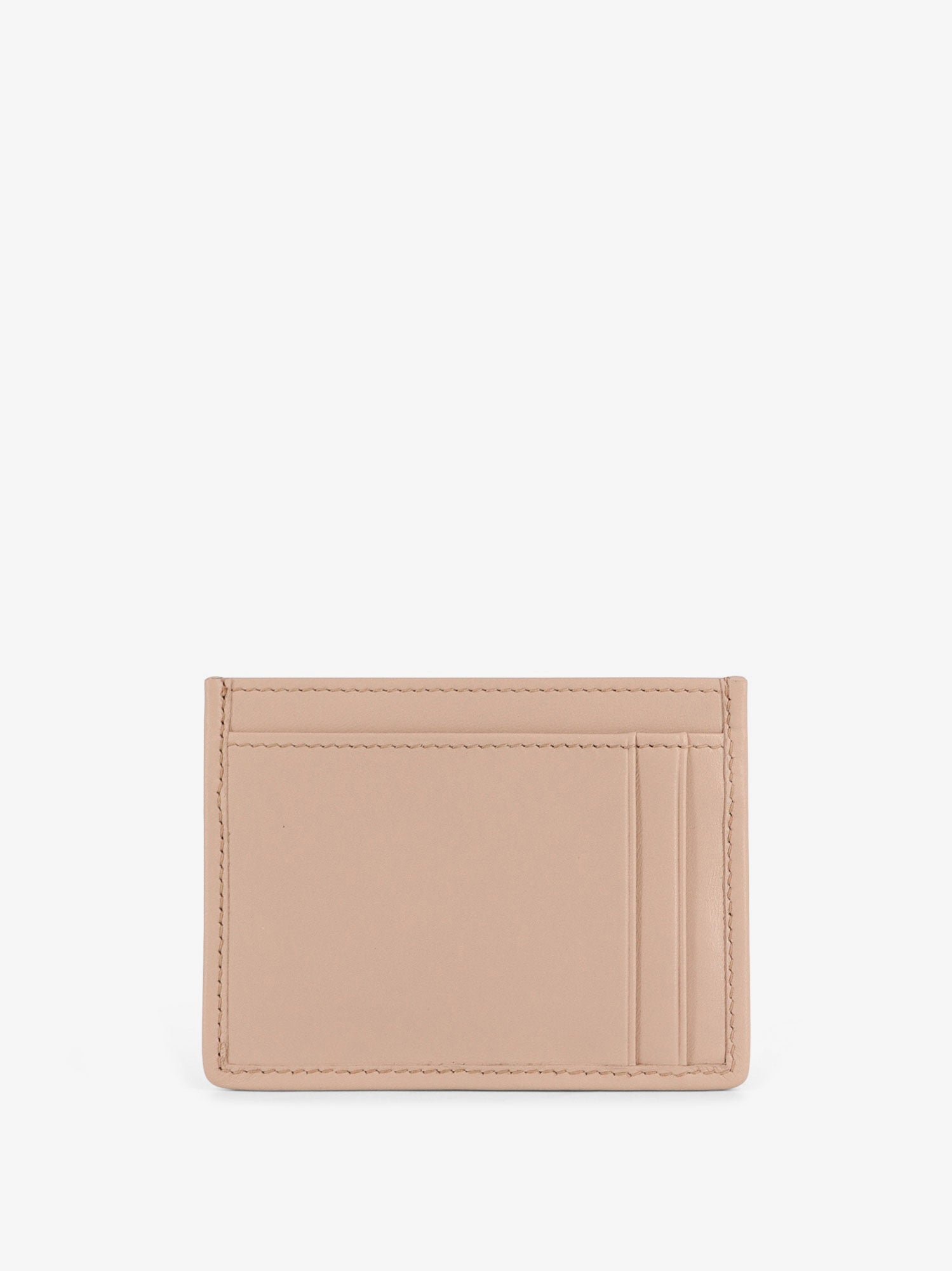 Miu Miu Quilted Leather Card Holder With Metal Lettering Logo