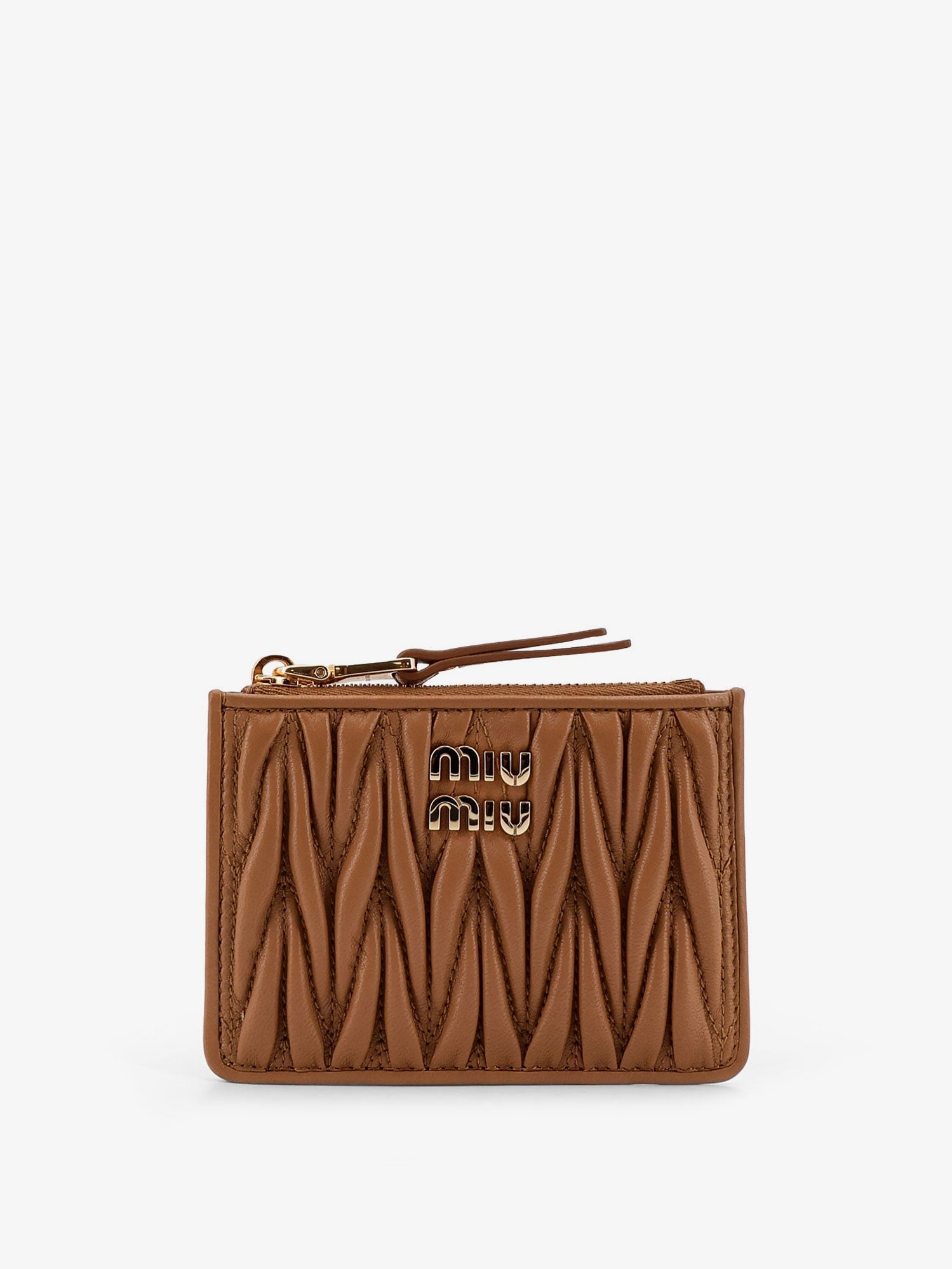 Miu Miu Quilted Leather Card Holder