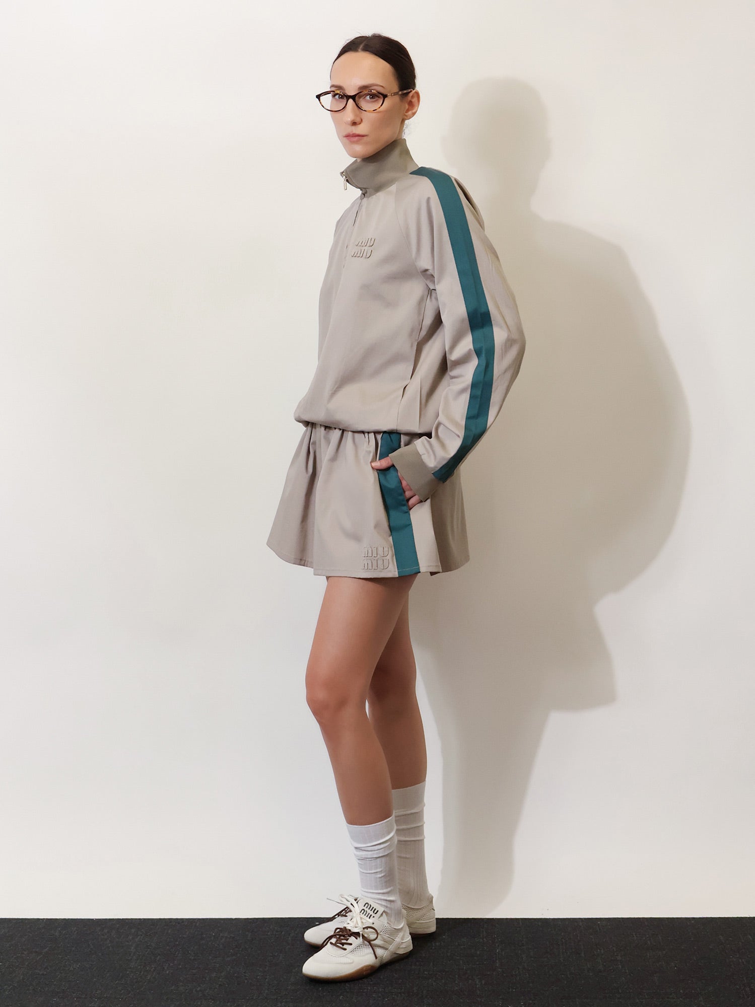 Miu Miu Old Twill Mini Skirt