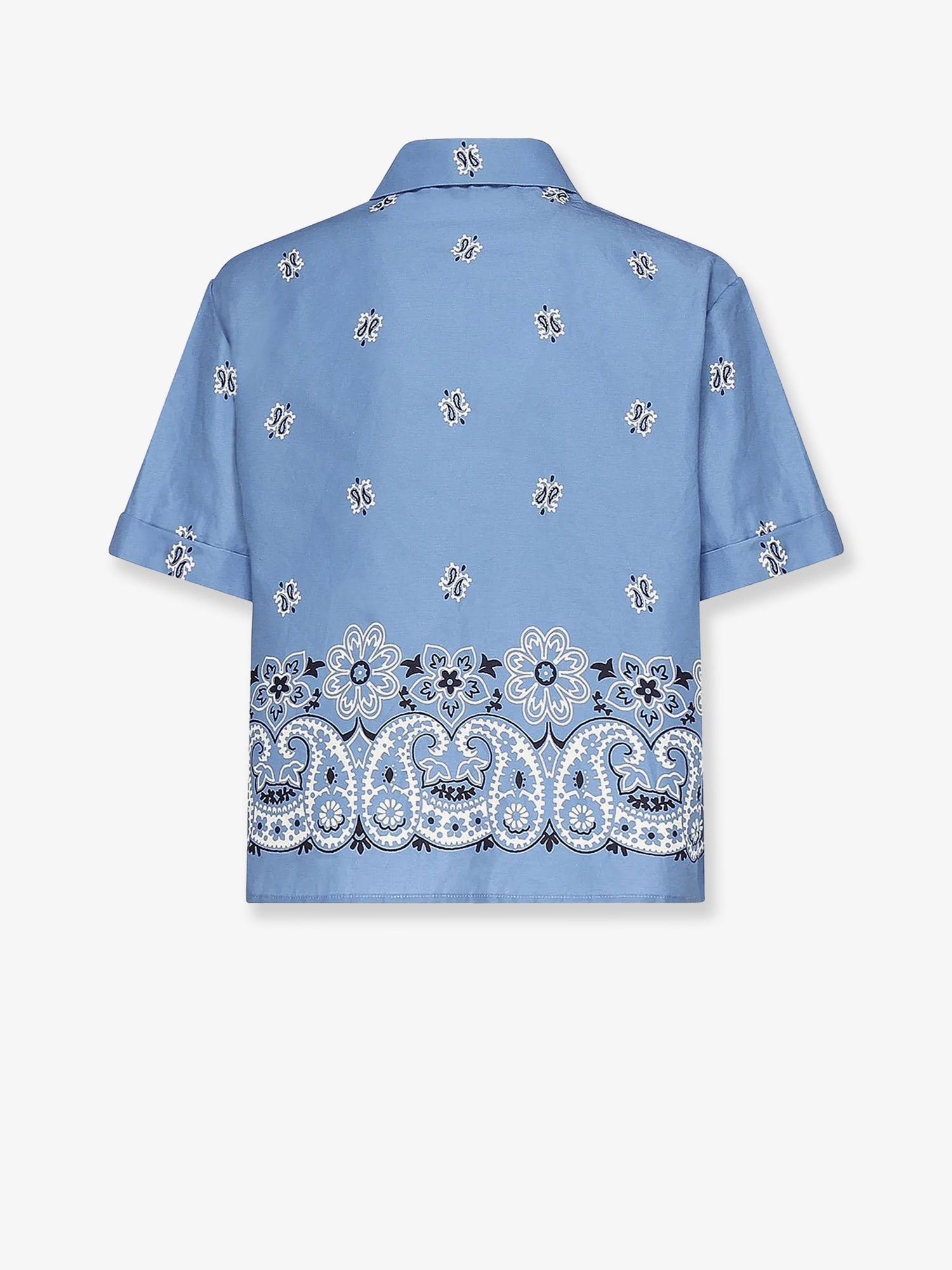 Miu Miu Bandana Cotton And Linen Shirt