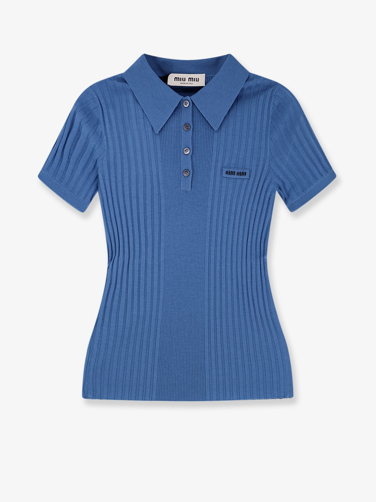 Miu Miu Virgin Wool Polo Shirt
