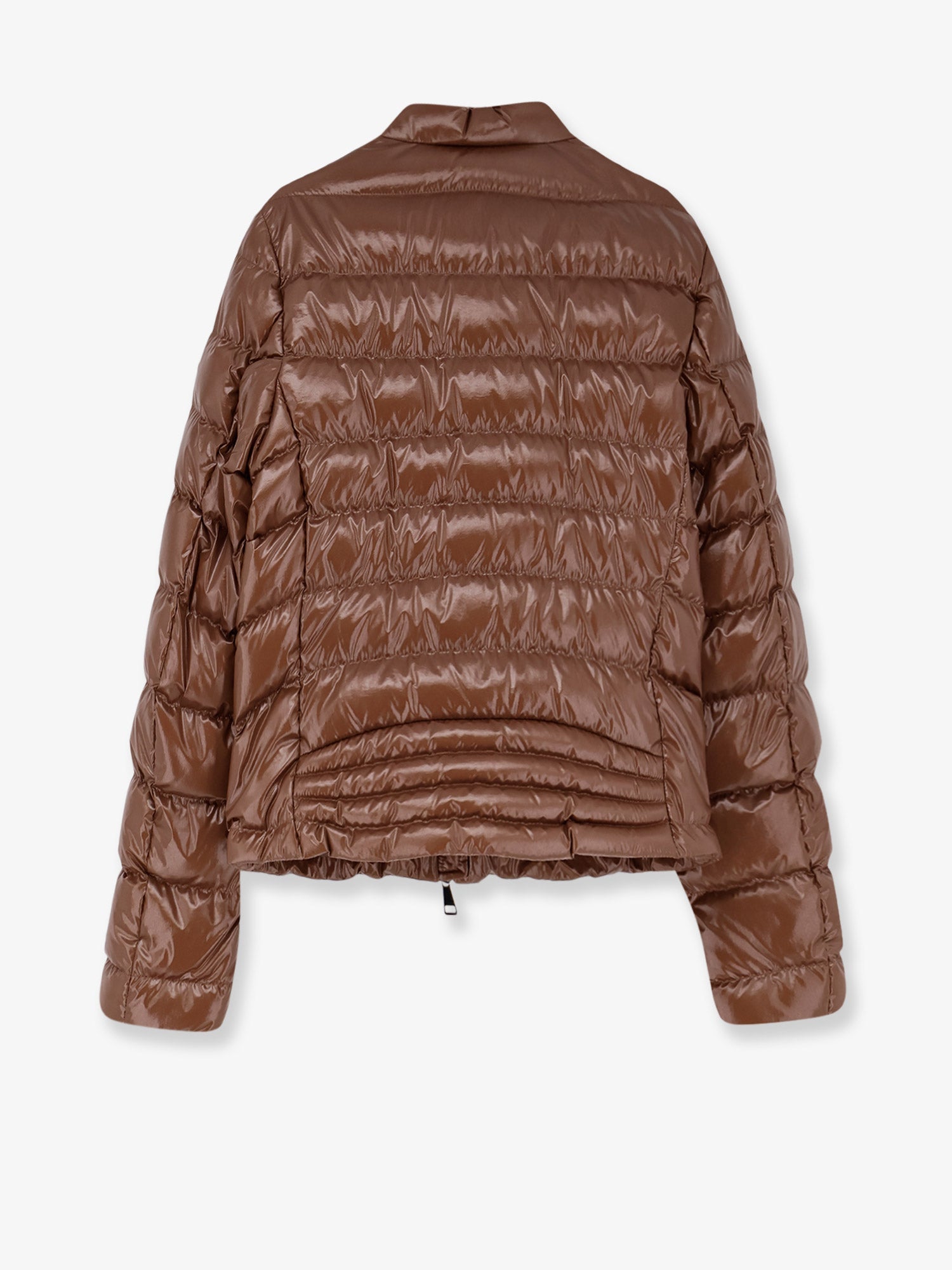 Moncler Papillon Down Jacket With Logo Patch