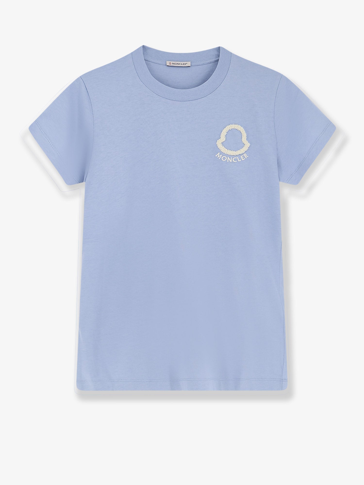 Moncler Cotton T-shirt With Flocked Logo On The Front