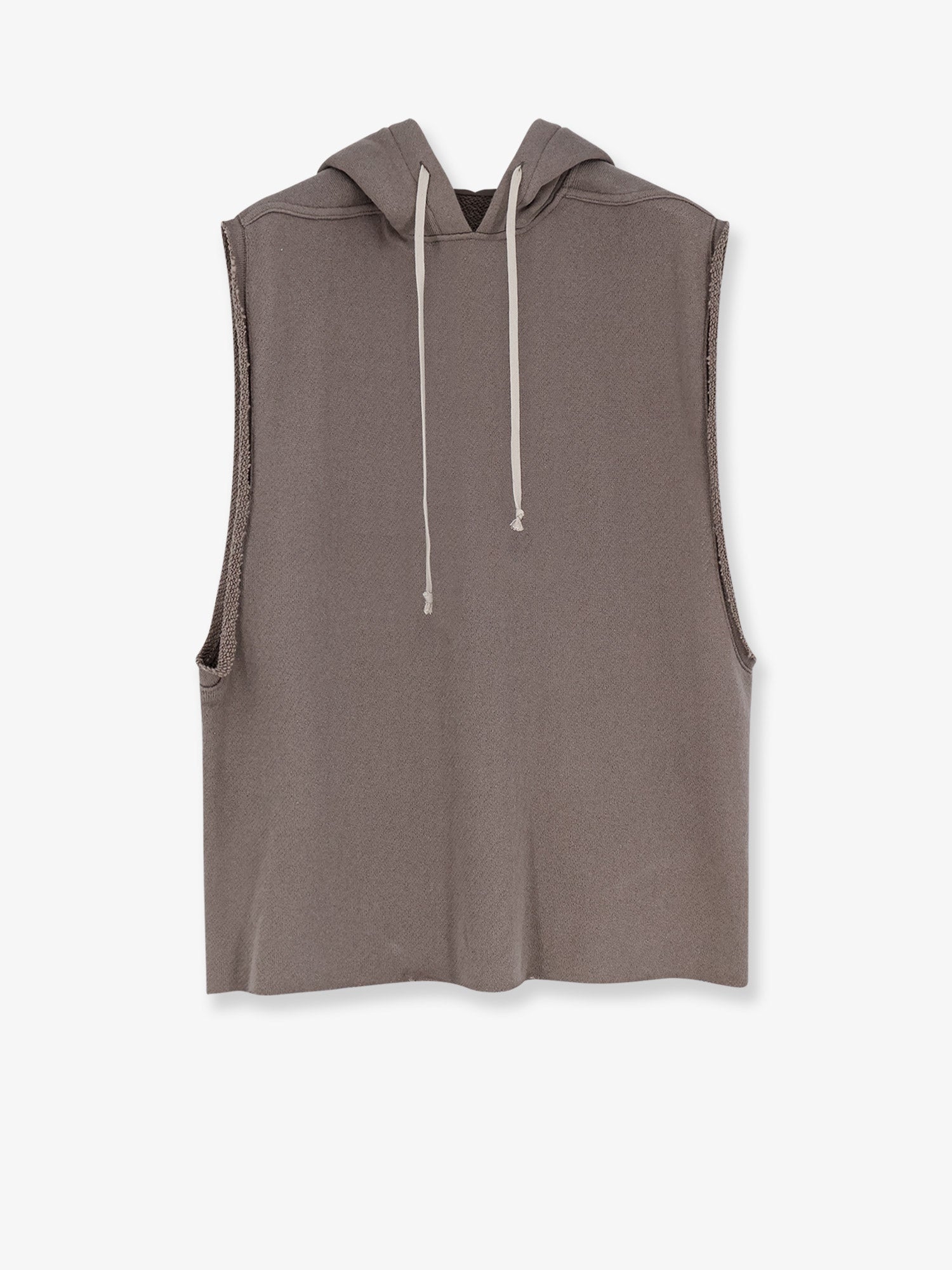 Rick Owens Sleeveless Organic Cotton Sweatshirt