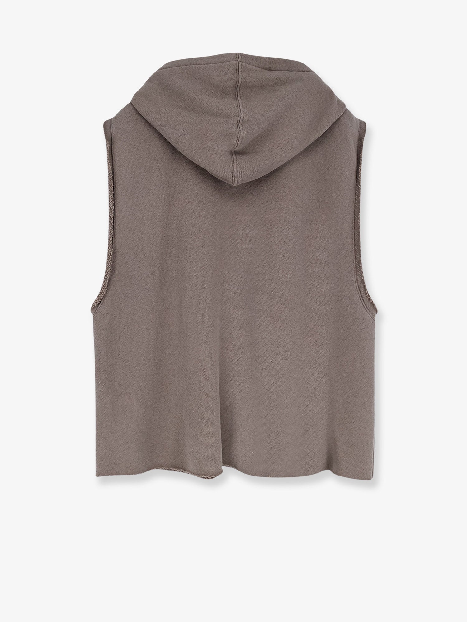 Rick Owens Sleeveless Organic Cotton Sweatshirt